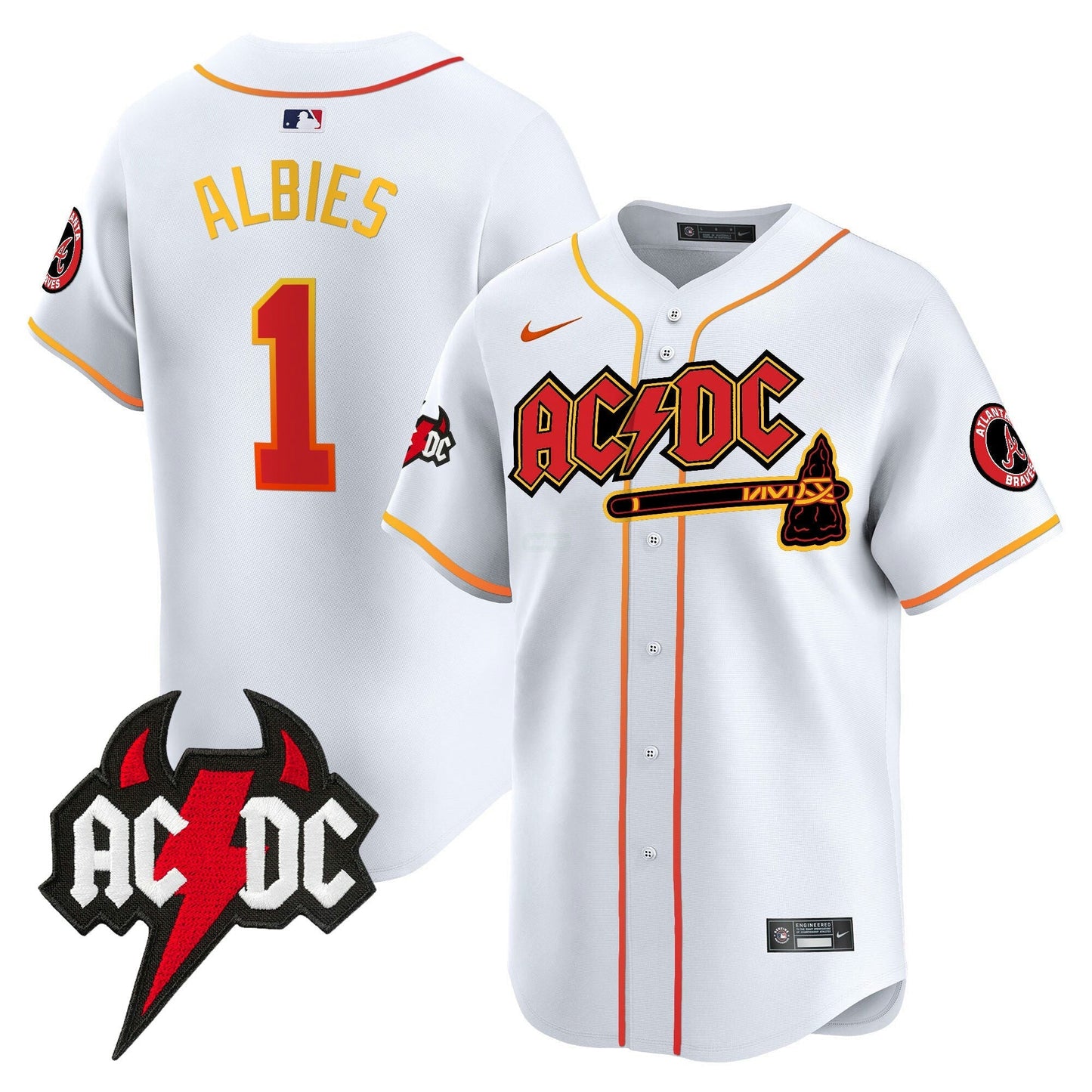 Camisa MLB Men’s Atlanta AC/DC Vapor Premier Limited Jersey