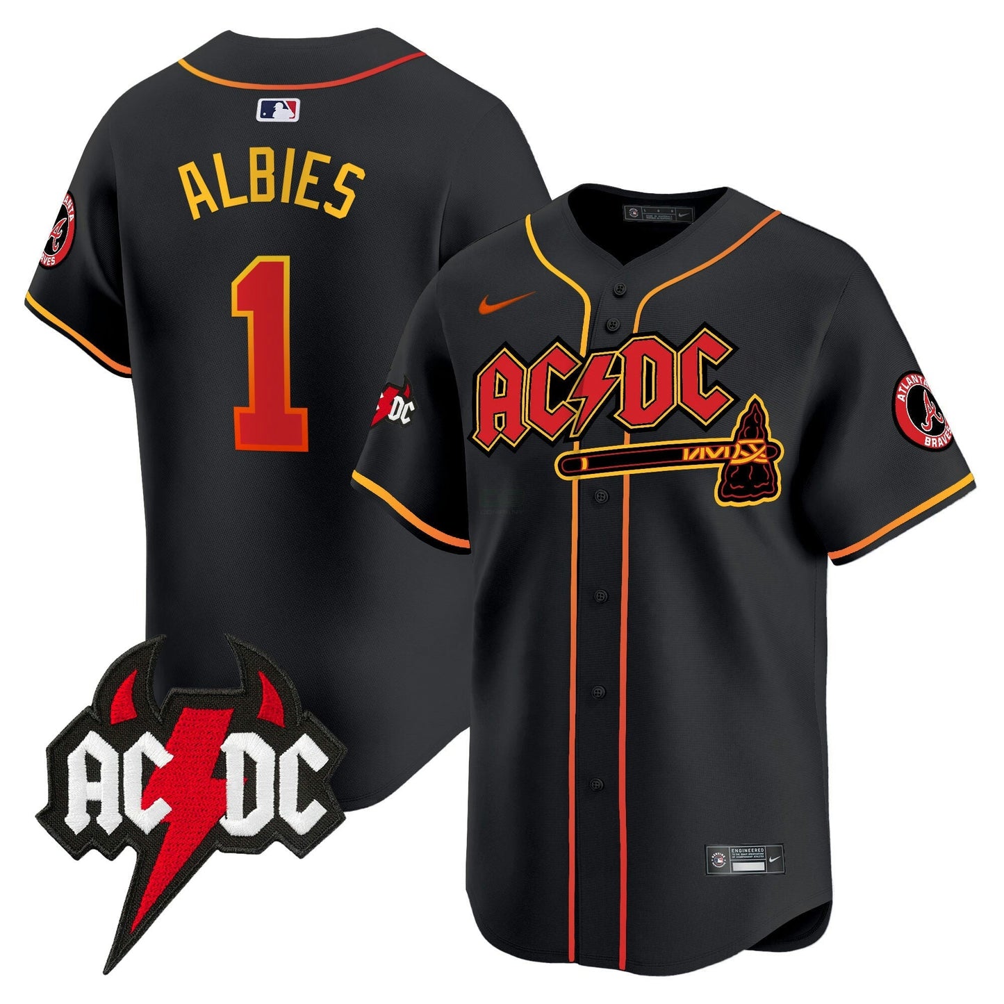 Camisa MLB Men’s Atlanta AC/DC Vapor Premier Limited Jersey