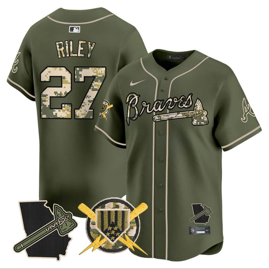 Camisa MLB Men’s Atlanta Armed Forces Day Vapor Premier Limited Jersey