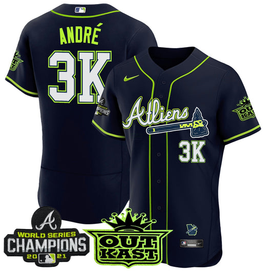 Camisa MLB Men’s Atlanta Atliens Champions Flex Base Jersey