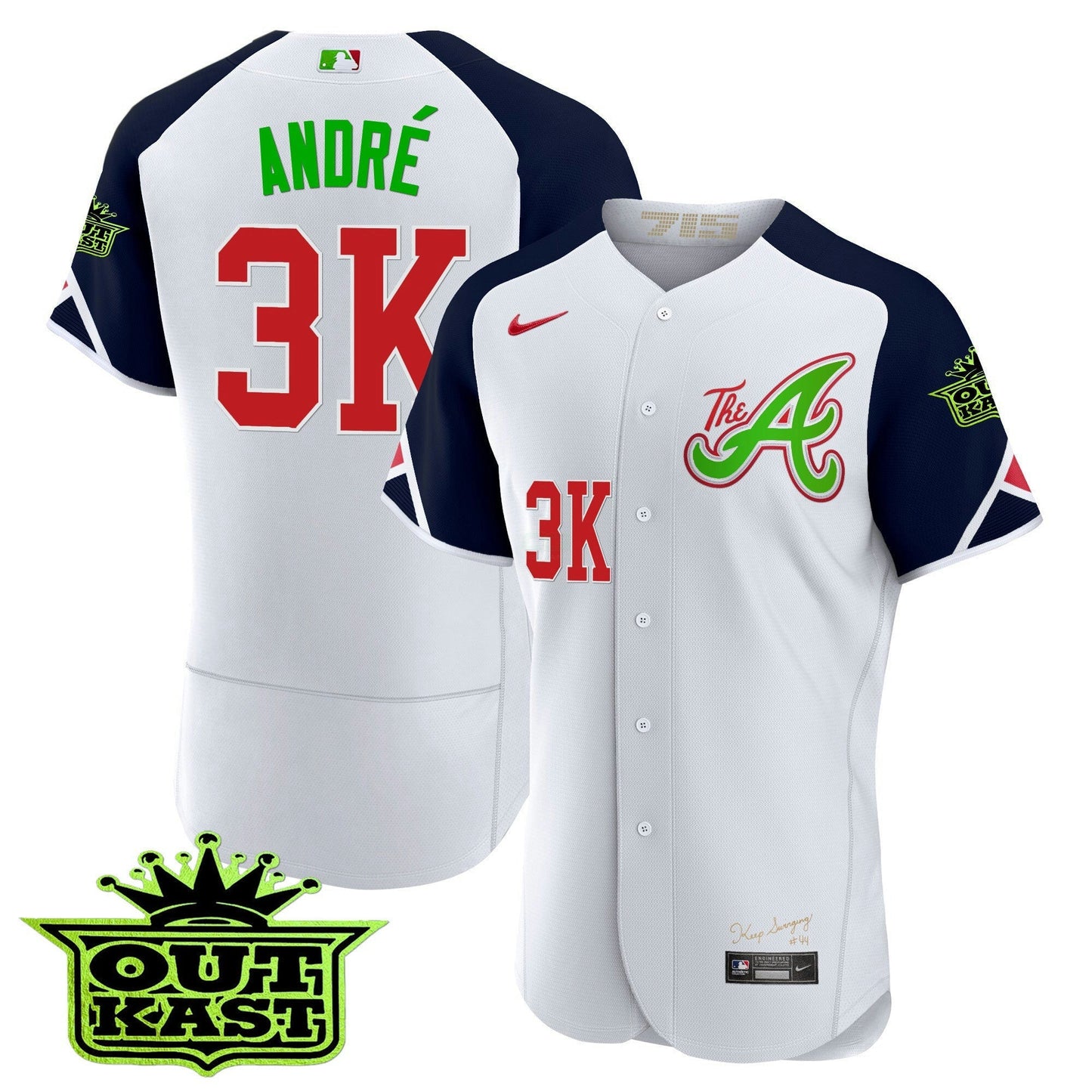 Camisa MLB Men’s Atlanta Atliens City Connect Flex Base Jersey