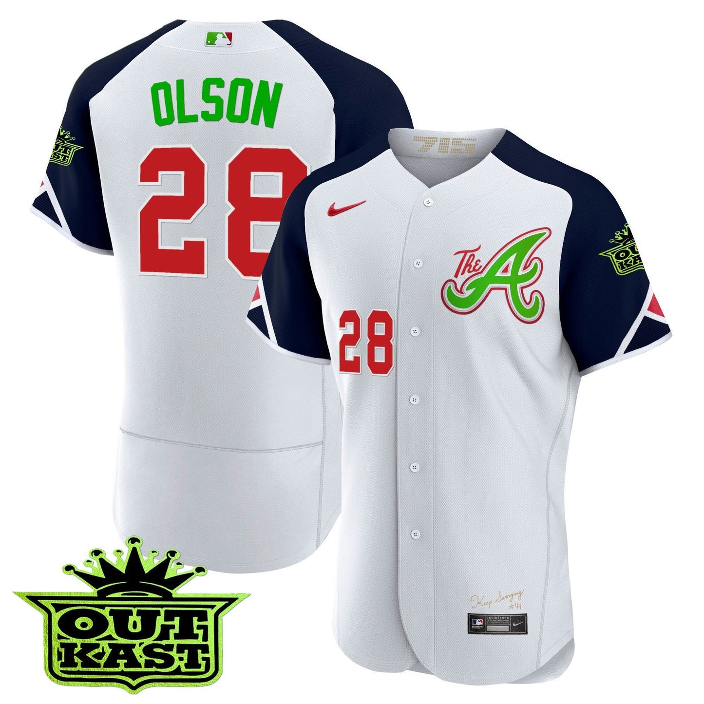 Camisa MLB Men’s Atlanta Atliens City Connect Flex Base Jersey