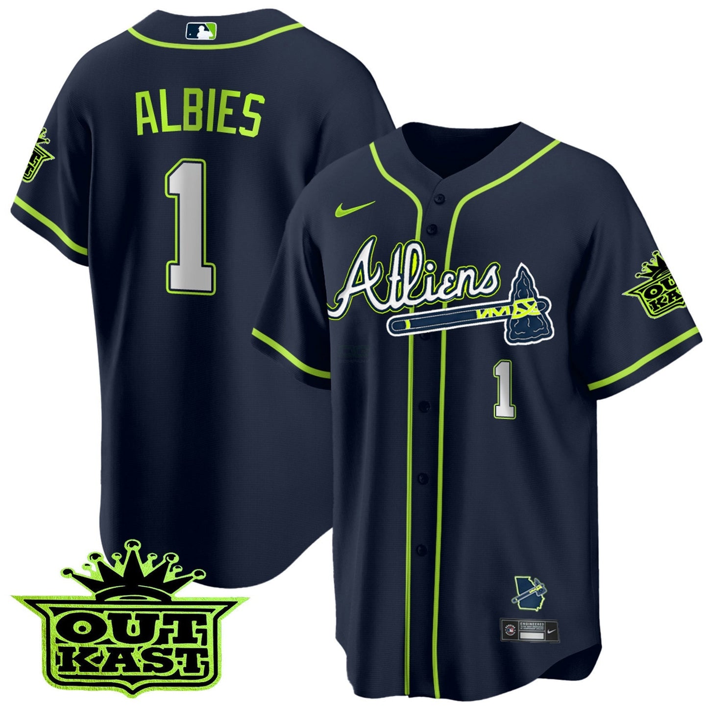Camisa MLB Men’s Atlanta Atliens Cool Base Jersey