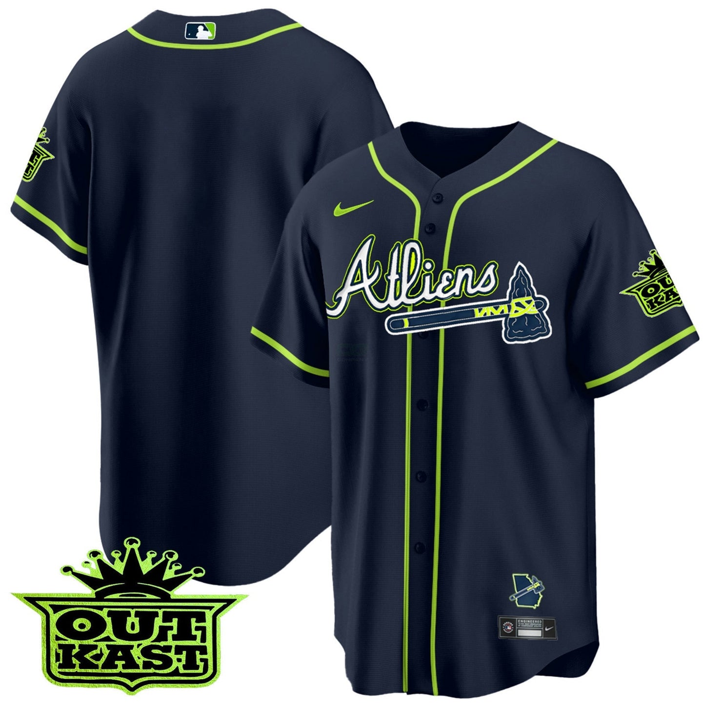 Camisa MLB Men’s Atlanta Atliens Cool Base Jersey