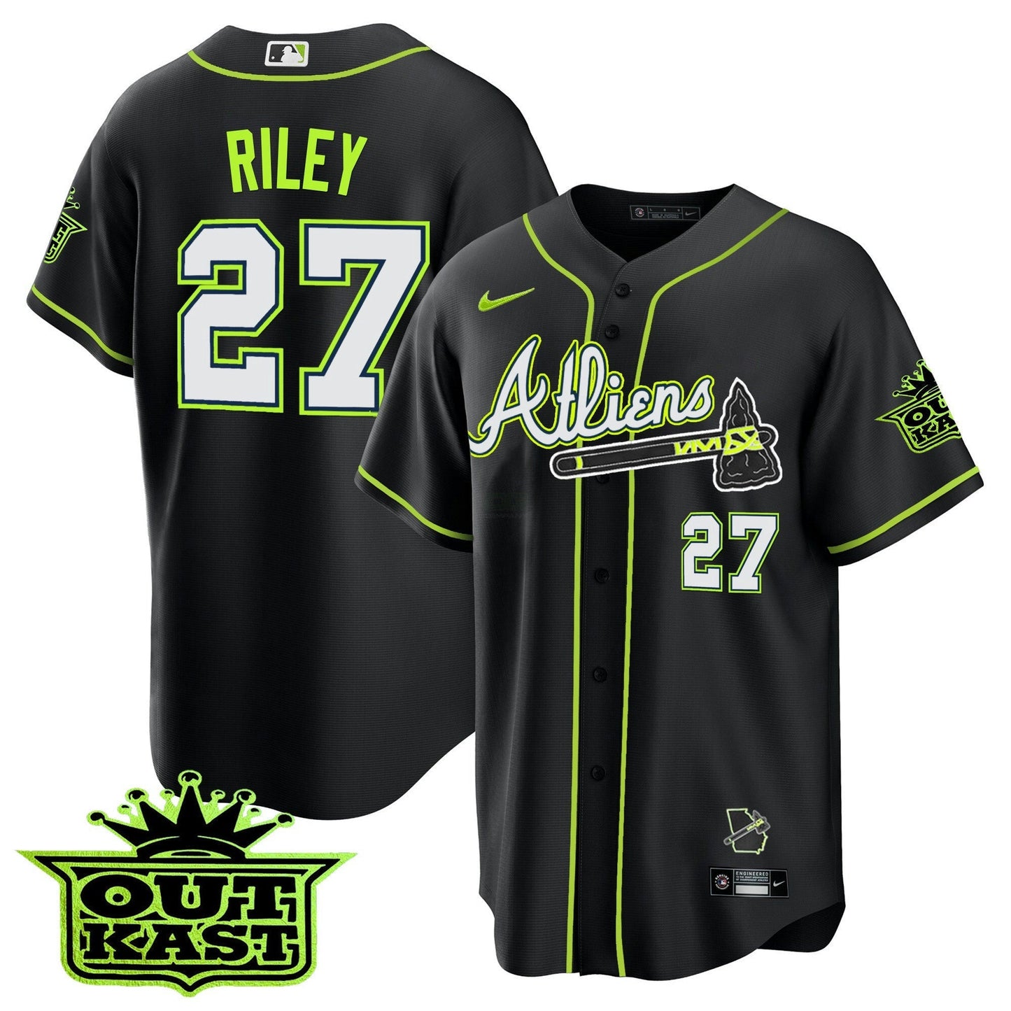 Camisa MLB Men’s Atlanta Atliens Cool Base Jersey