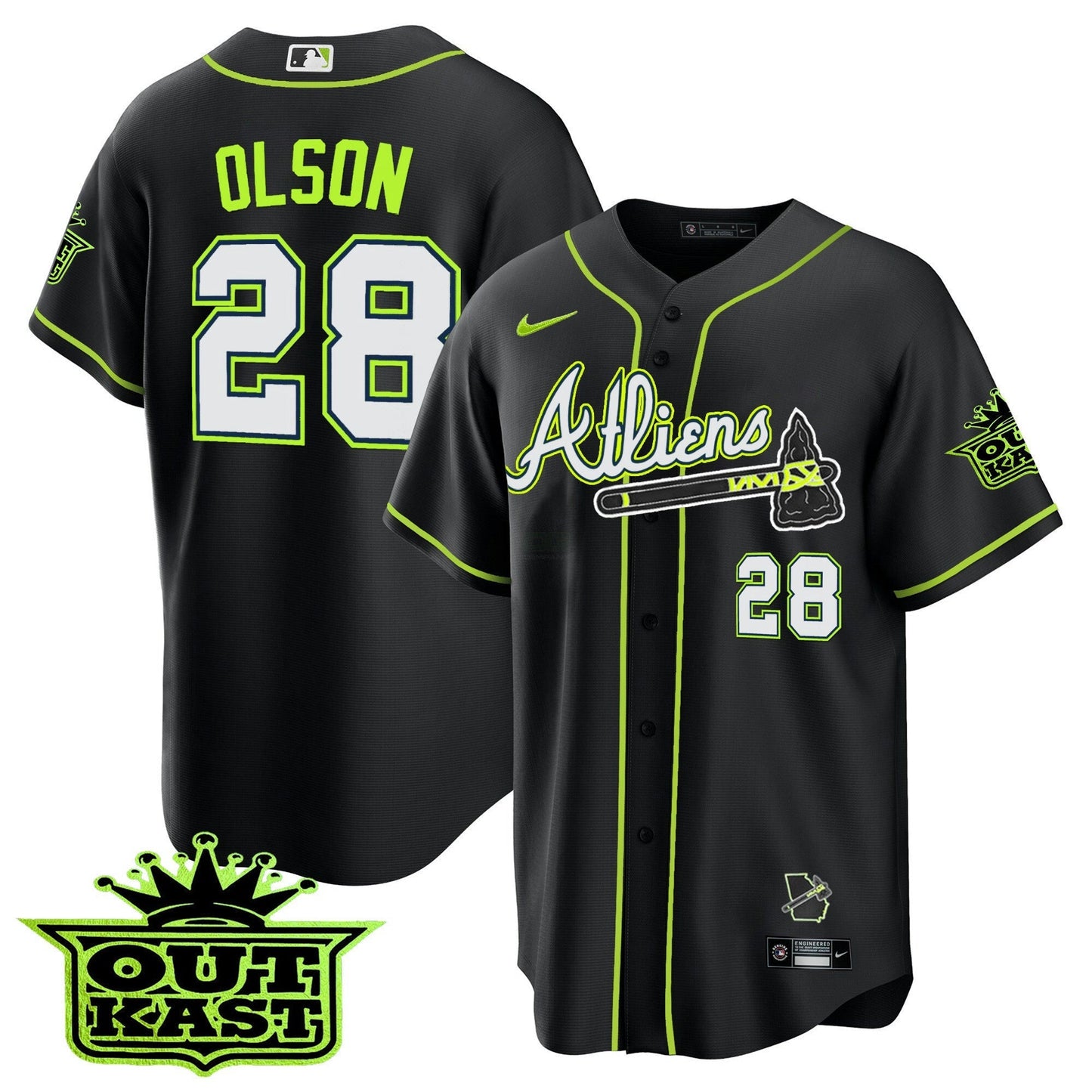 Camisa MLB Men’s Atlanta Atliens Cool Base Jersey