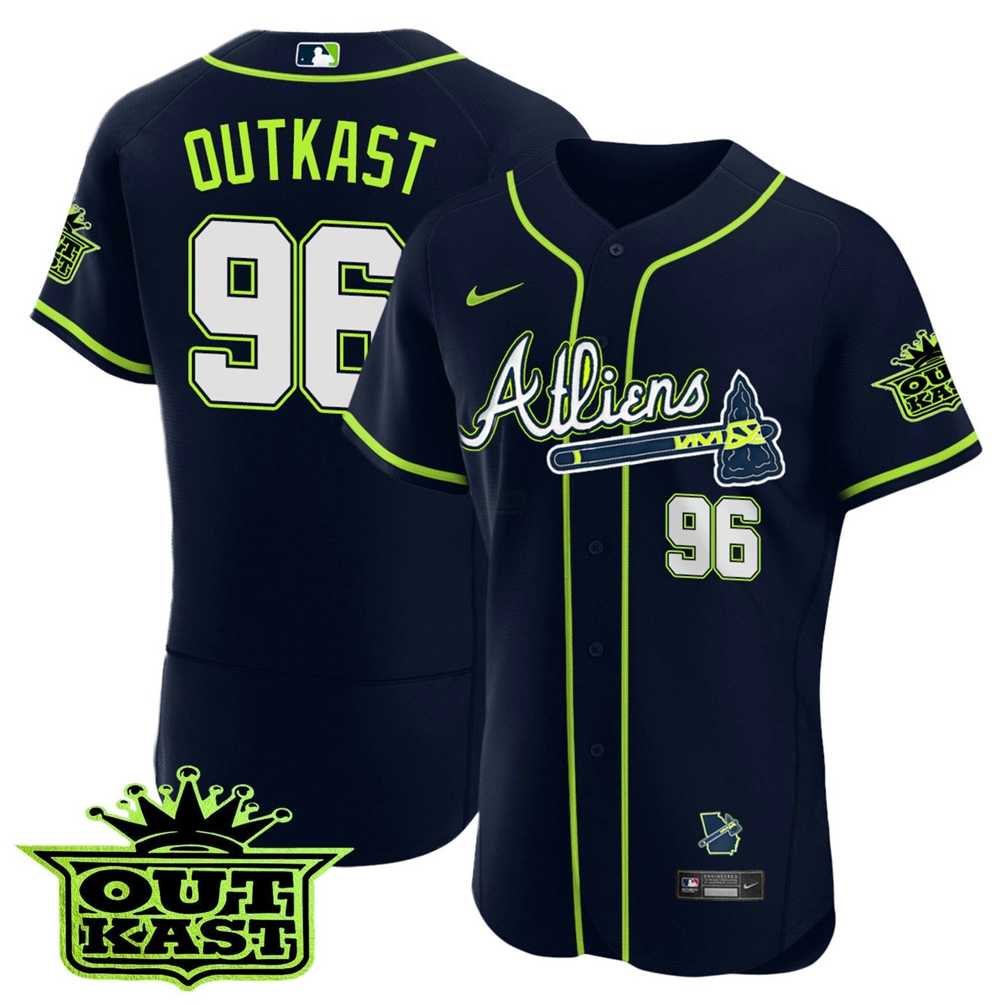 Camisa MLB Men’s Atlanta Atliens Flex Base Jersey