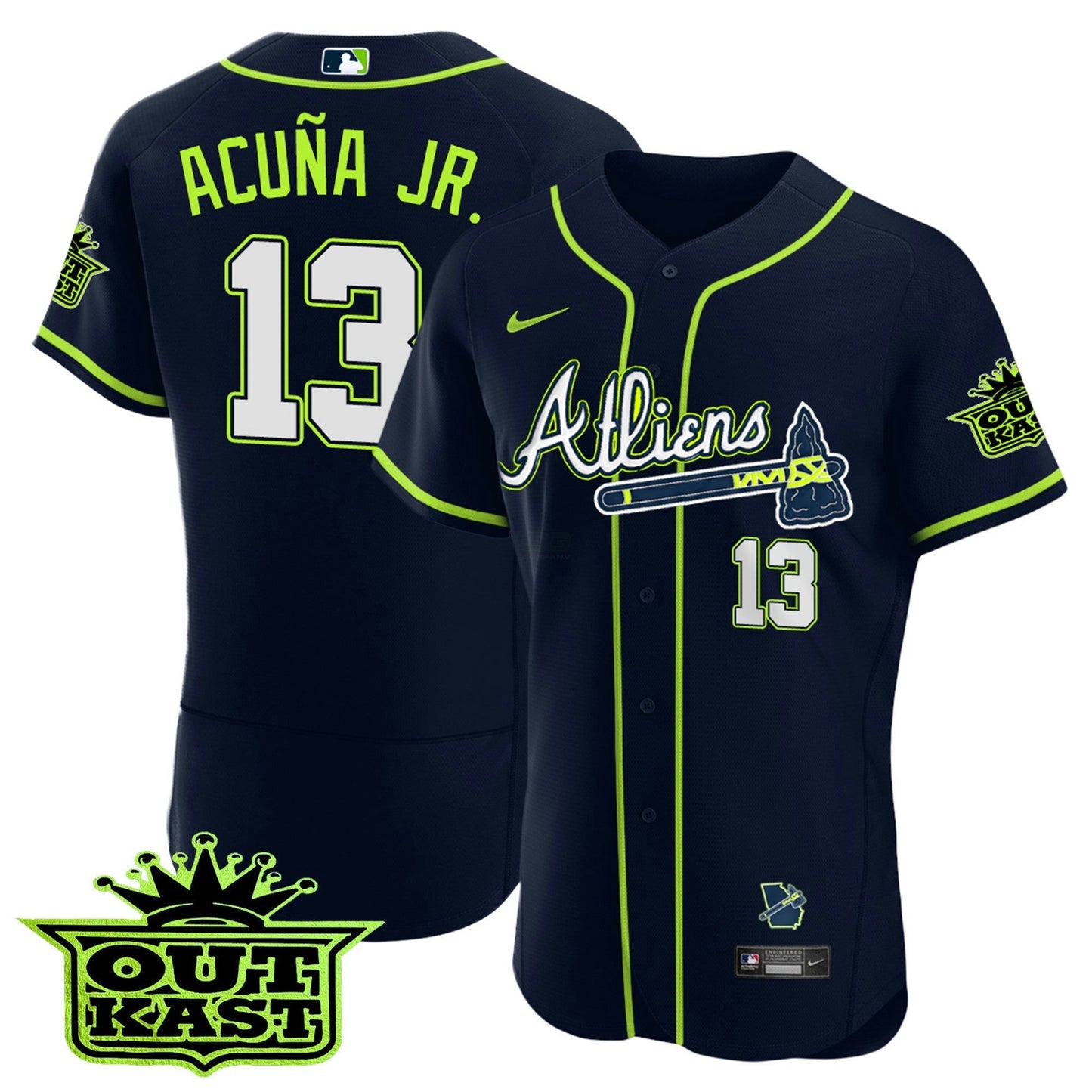 Camisa MLB Men’s Atlanta Atliens Flex Base Jersey