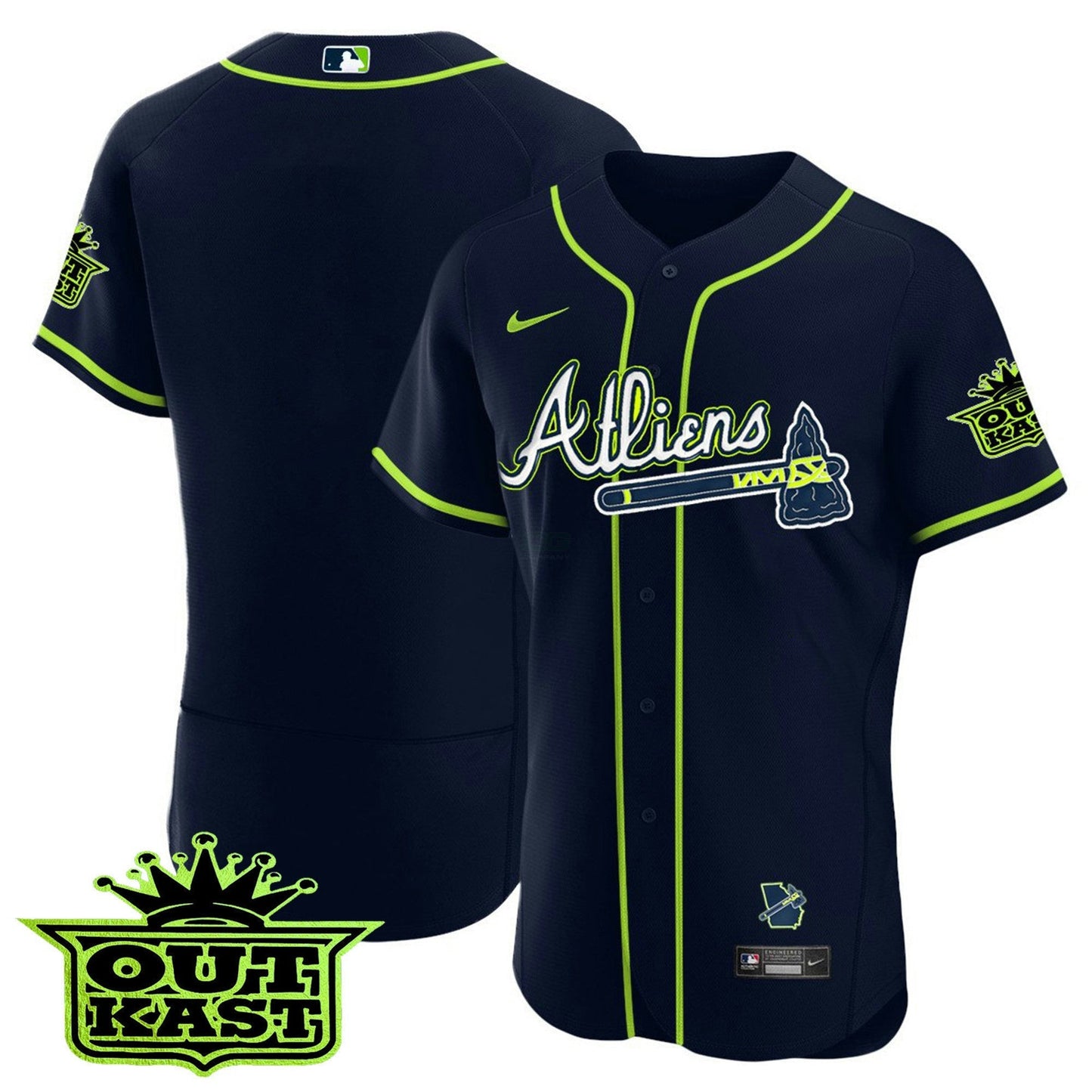 Camisa MLB Men’s Atlanta Atliens Flex Base Jersey
