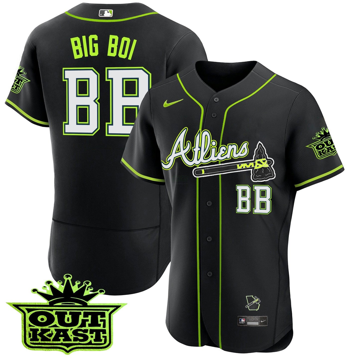 Camisa MLB Men’s Atlanta Atliens Flex Base Jersey