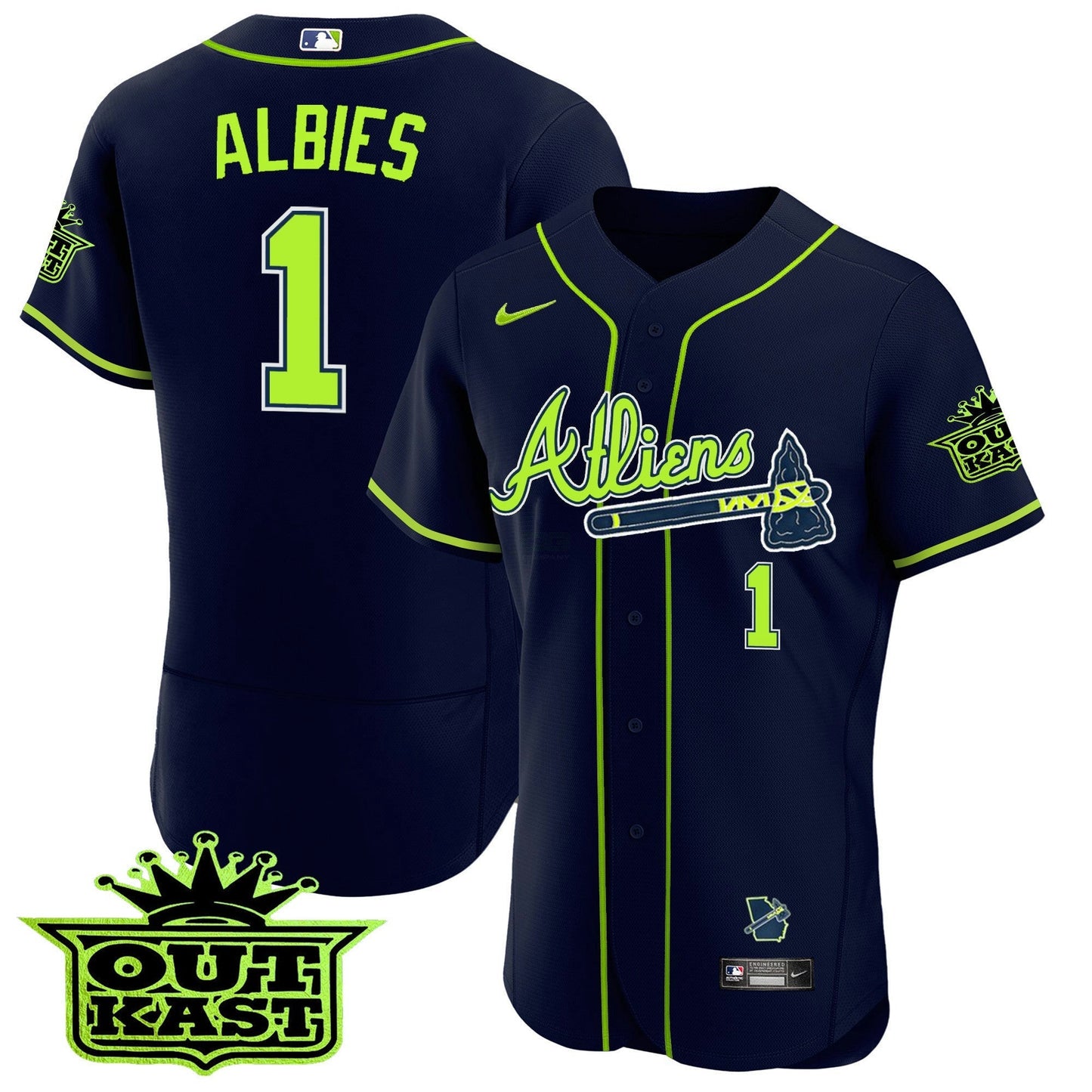 Camisa MLB Men’s Atlanta Atliens Flex Base Jersey V3