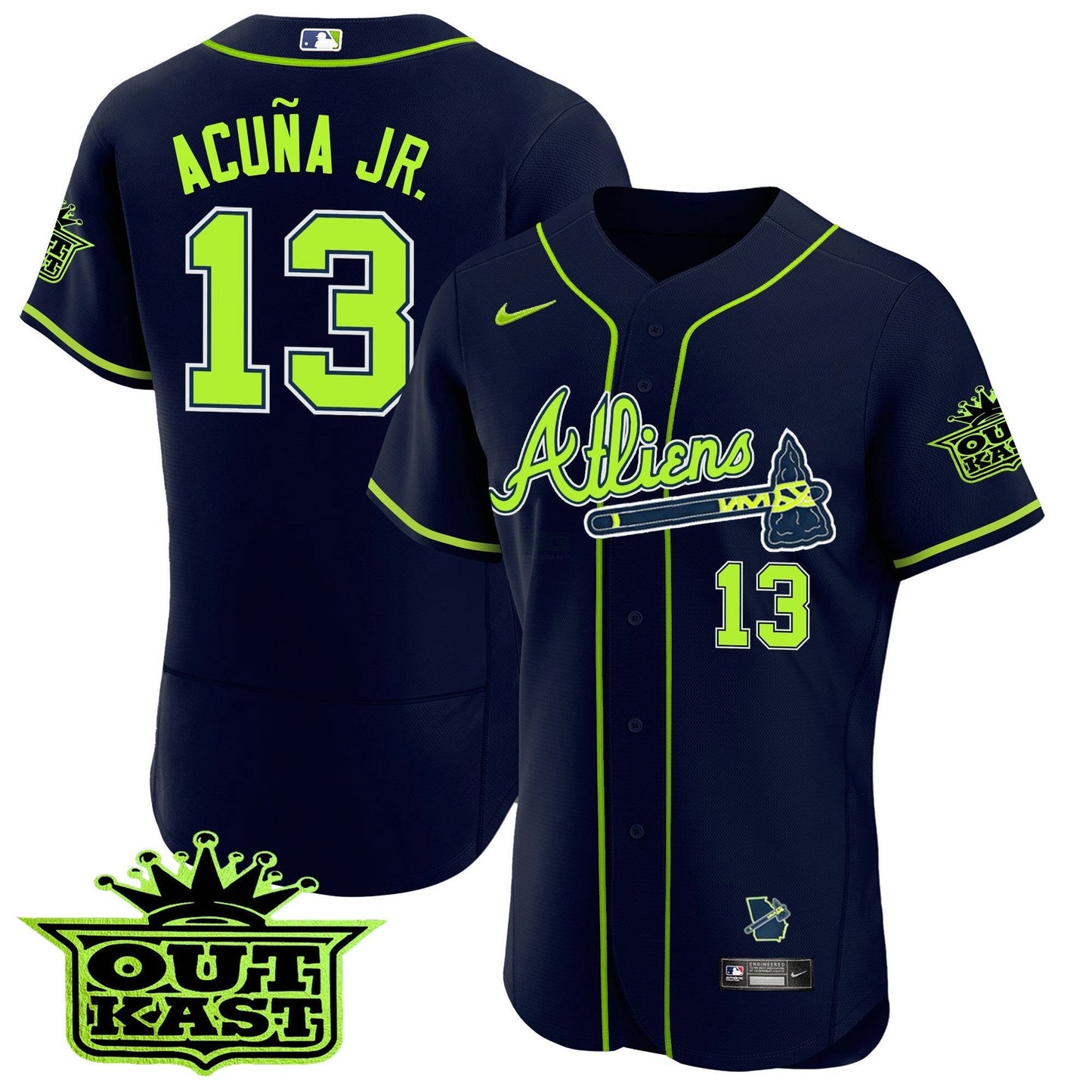 Camisa MLB Men’s Atlanta Atliens Flex Base Jersey V3