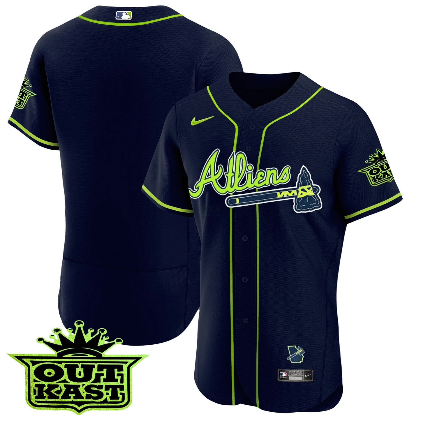 Camisa MLB Men’s Atlanta Atliens Flex Base Jersey V3