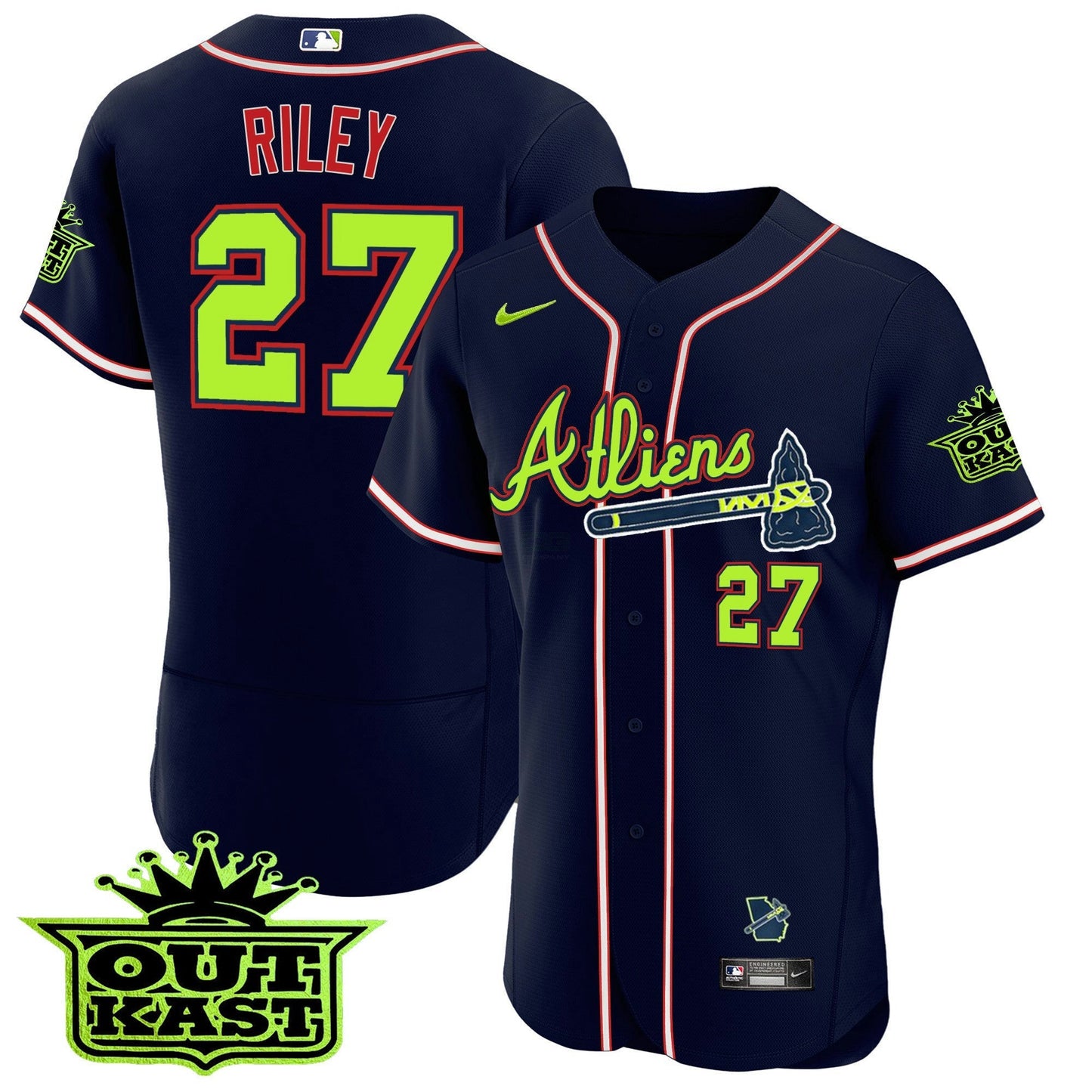 Camisa MLB Men’s Atlanta Atliens Flex Base Jersey V3