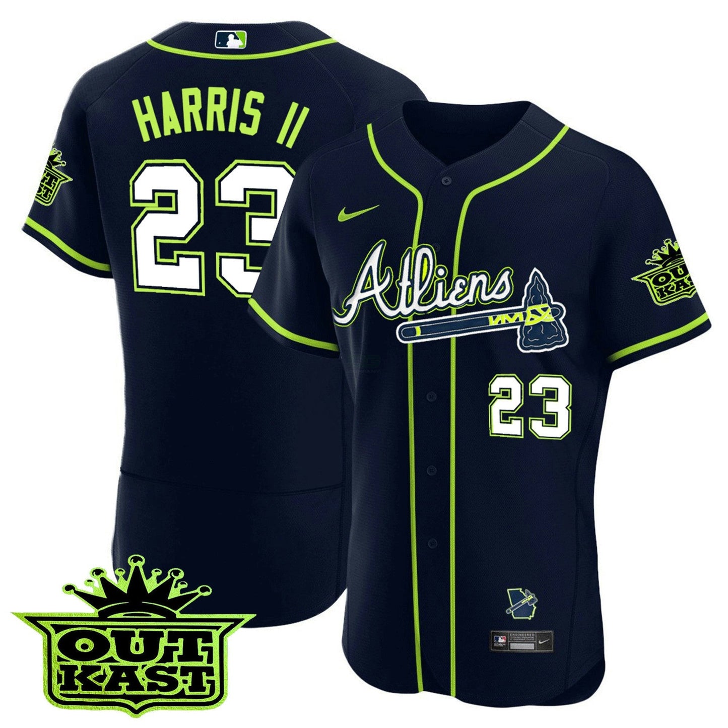 Camisa MLB Men’s Atlanta Atliens Flex Base Jersey V4