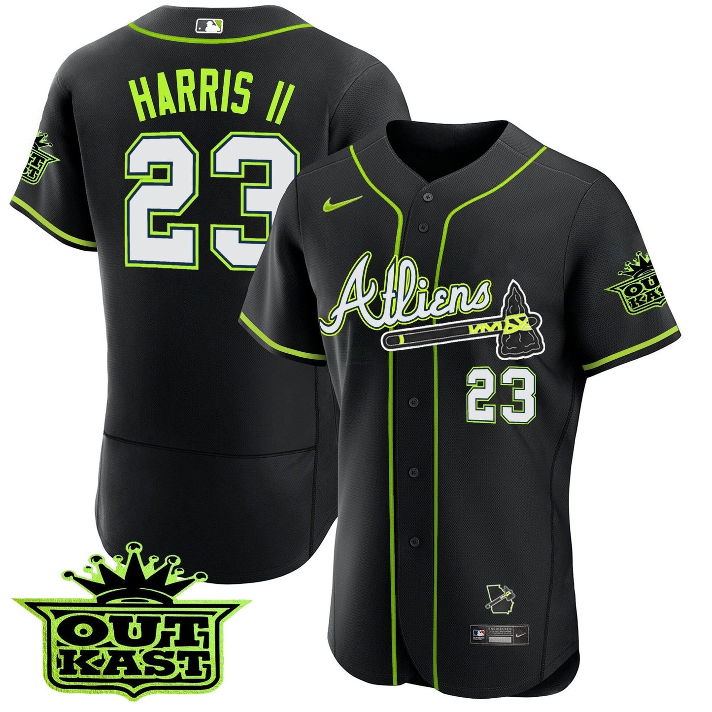 Camisa MLB Men’s Atlanta Atliens Flex Base Jersey V4