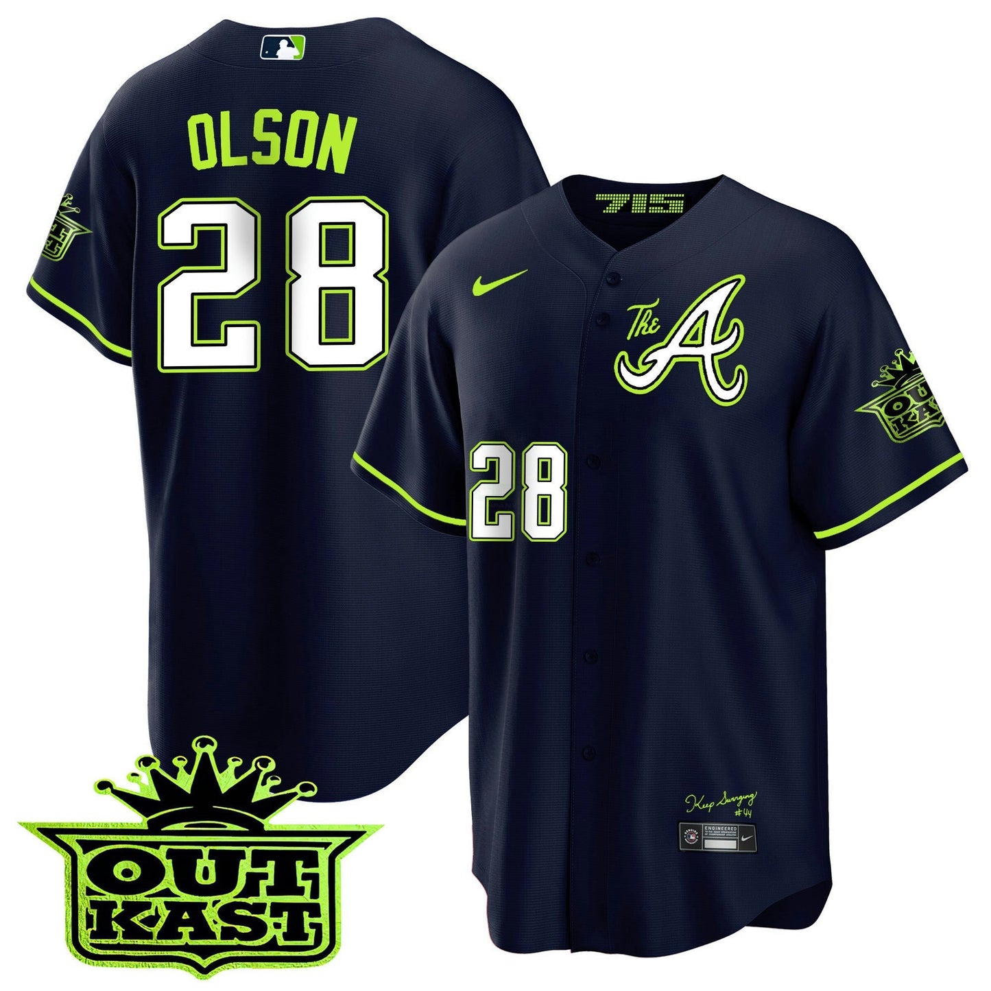 Camisa MLB Men’s Atlanta Atliens The A Cool Base Jersey