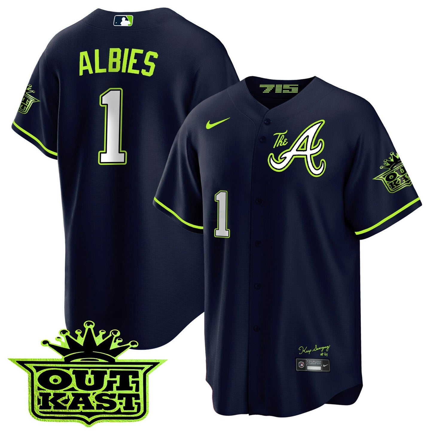 Camisa MLB Men’s Atlanta Atliens The A Cool Base Jersey