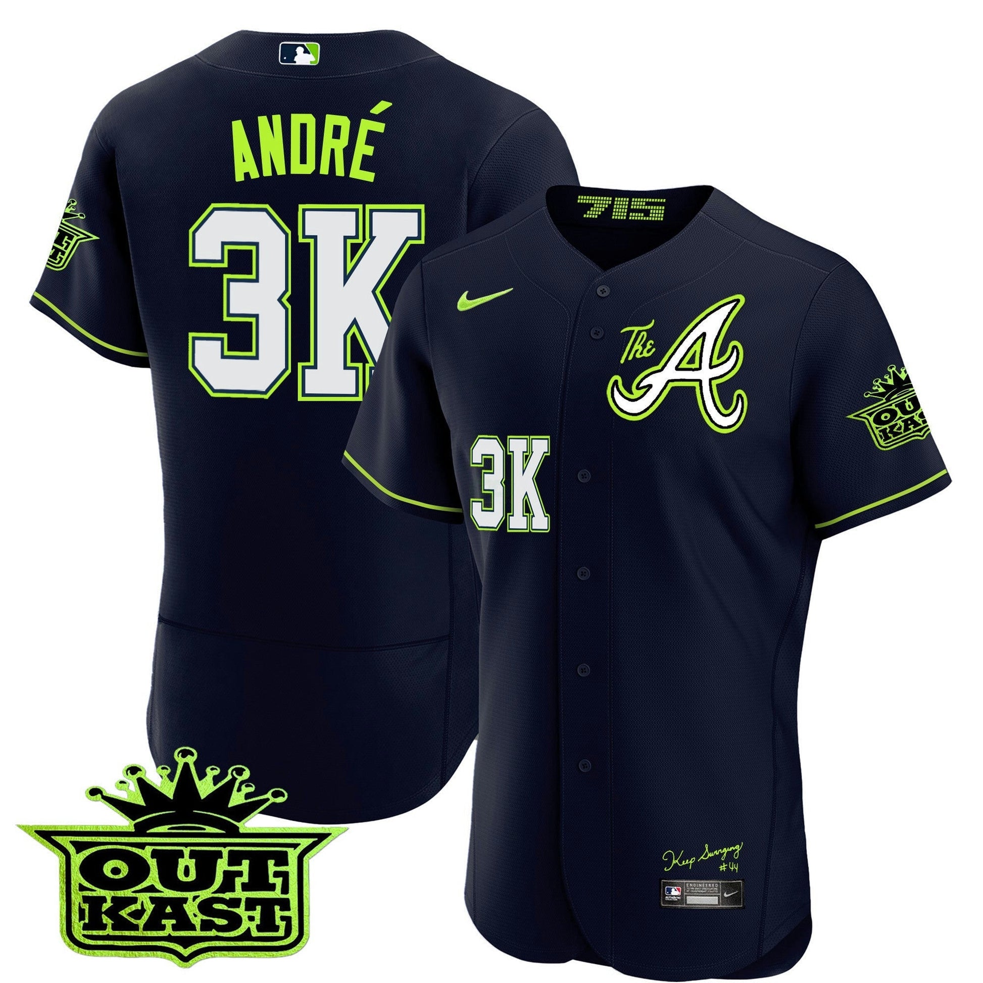 Camisa MLB Men’s Atlanta Atliens The A Flex Base Jersey