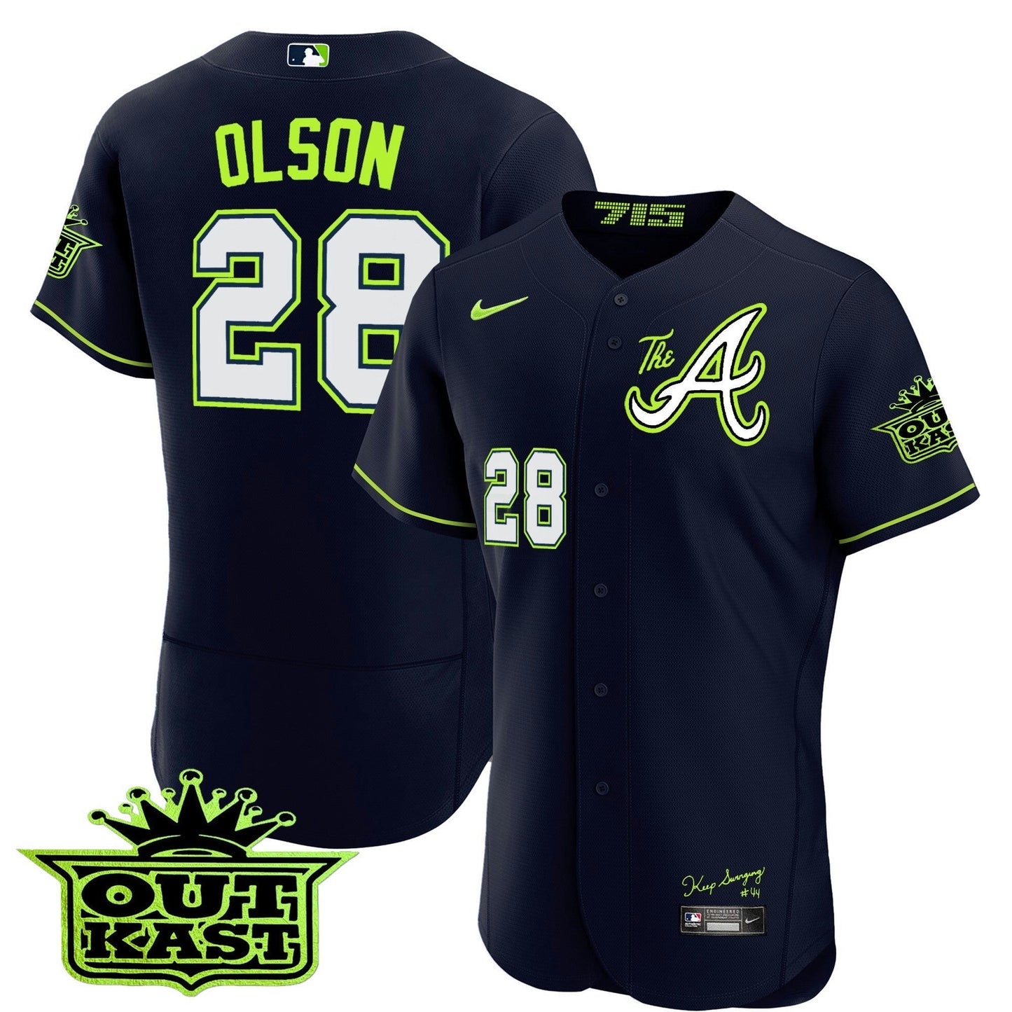 Camisa MLB Men’s Atlanta Atliens The A Flex Base Jersey