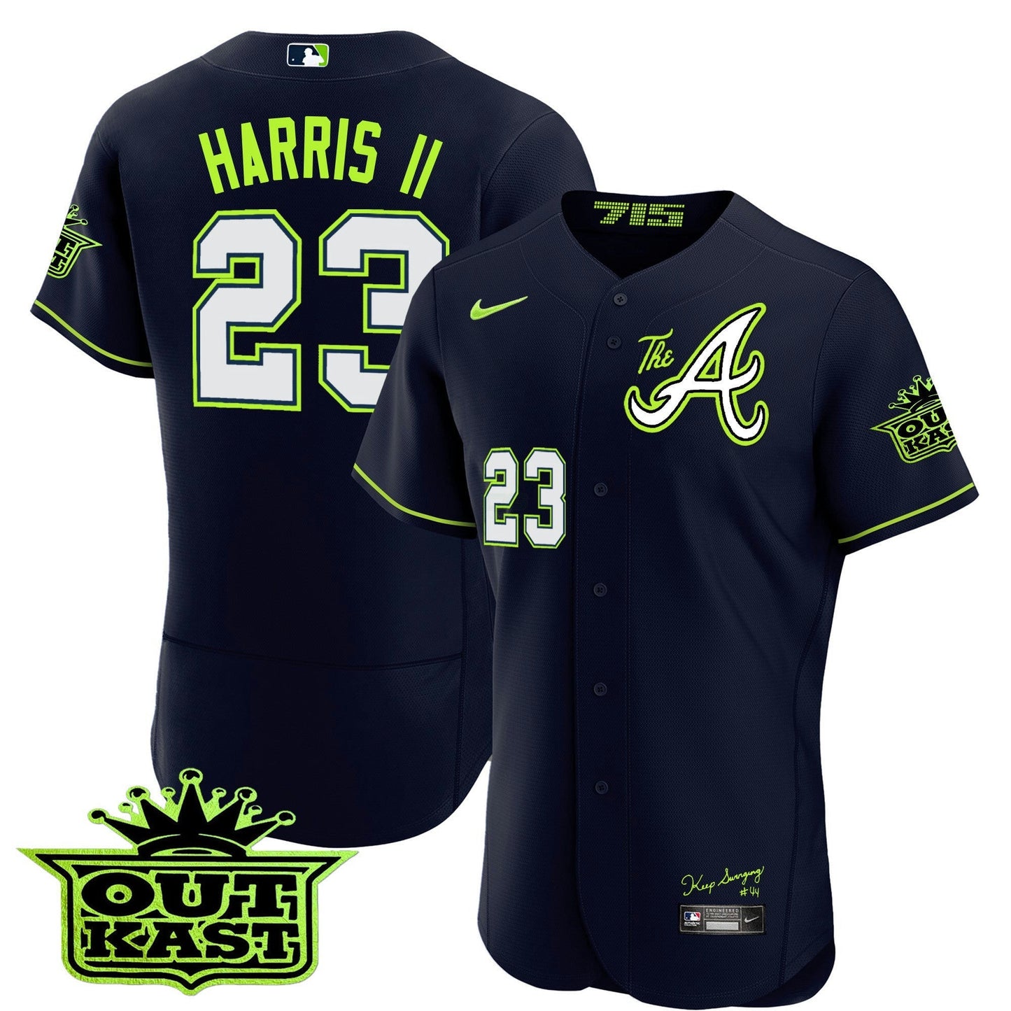 Camisa MLB Men’s Atlanta Atliens The A Flex Base Jersey