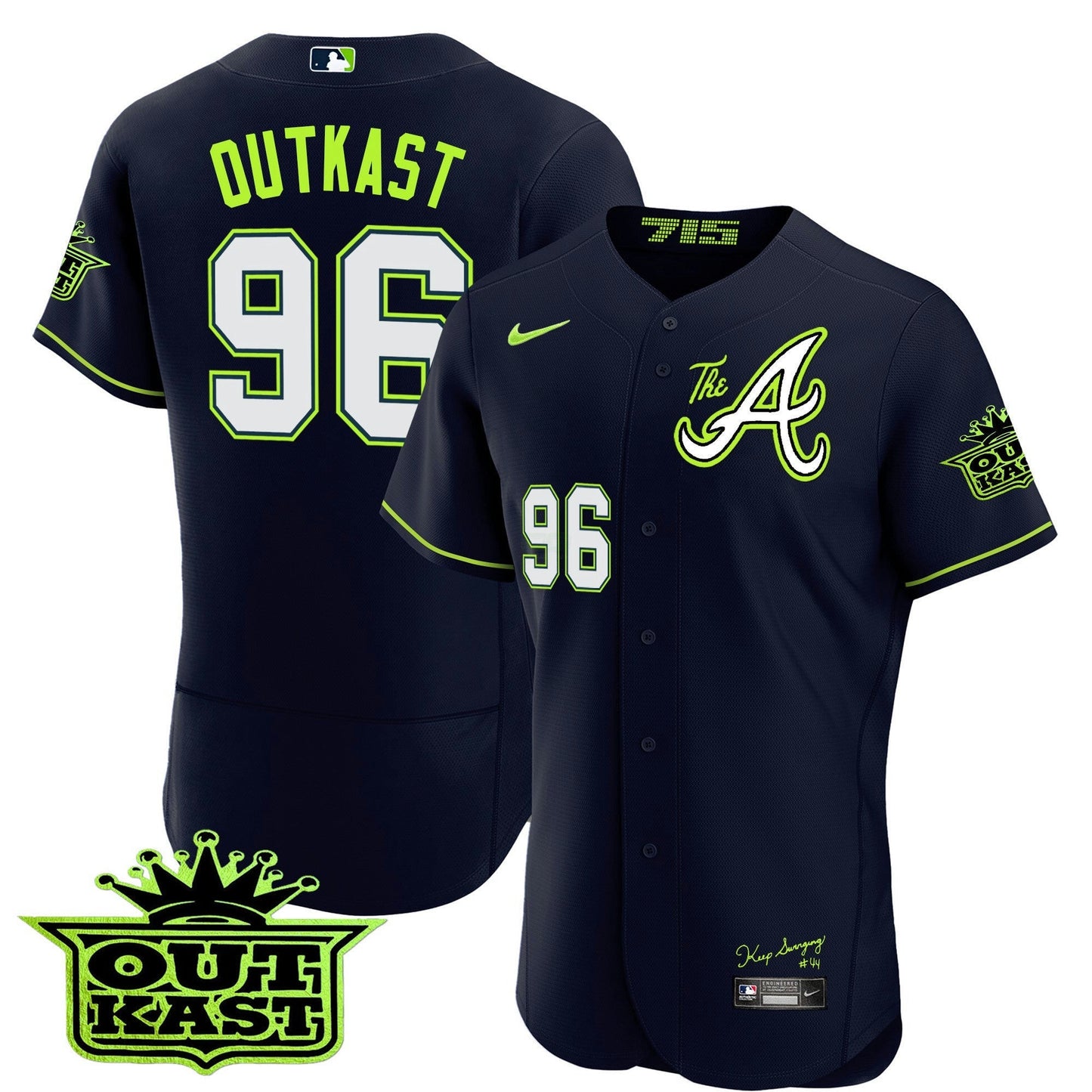 Camisa MLB Men’s Atlanta Atliens The A Flex Base Jersey