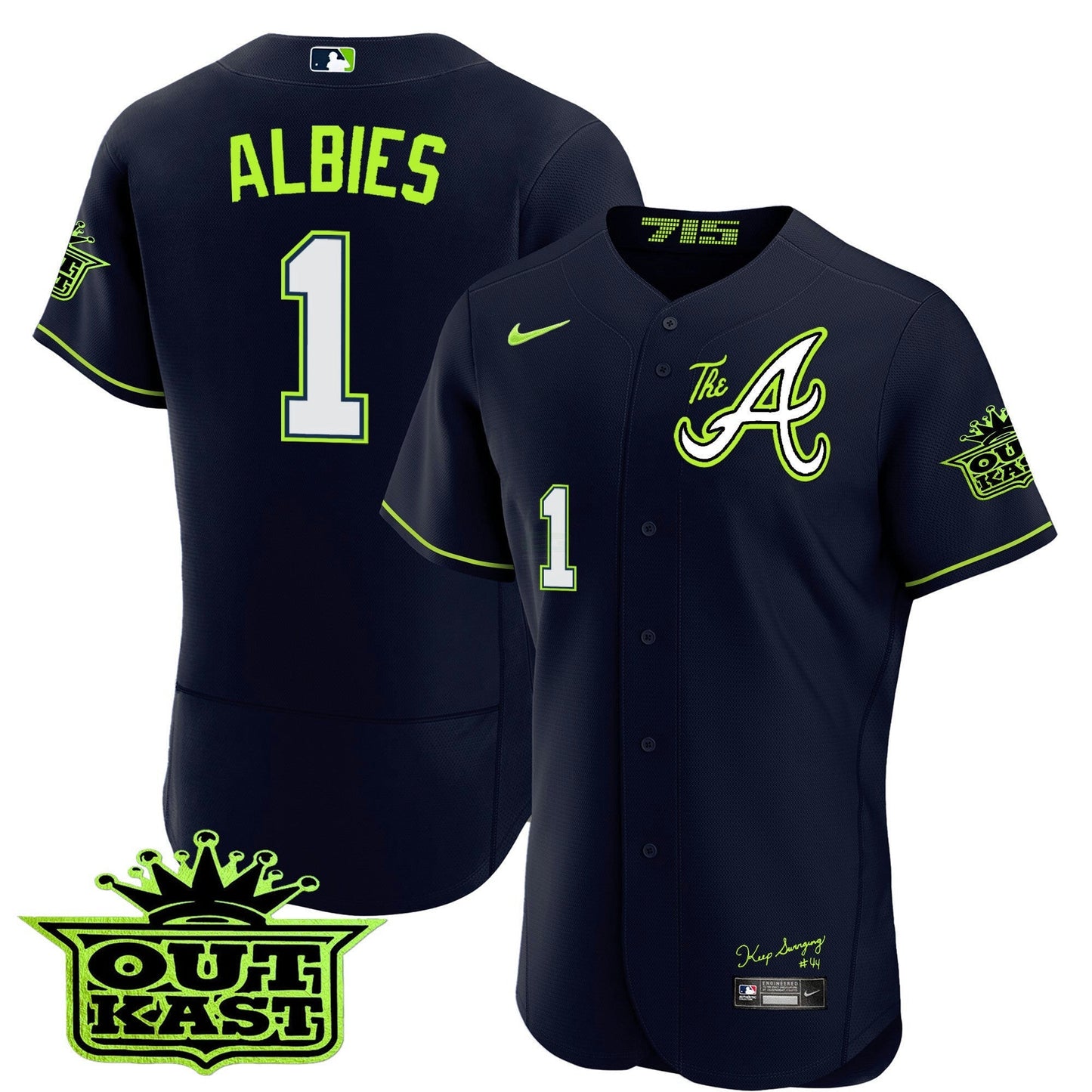 Camisa MLB Men’s Atlanta Atliens The A Flex Base Jersey