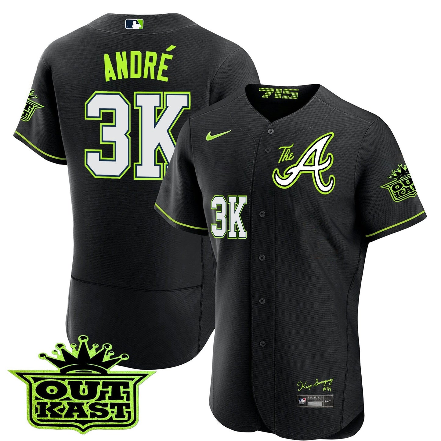 Camisa MLB Men’s Atlanta Atliens The A Flex Base Jersey
