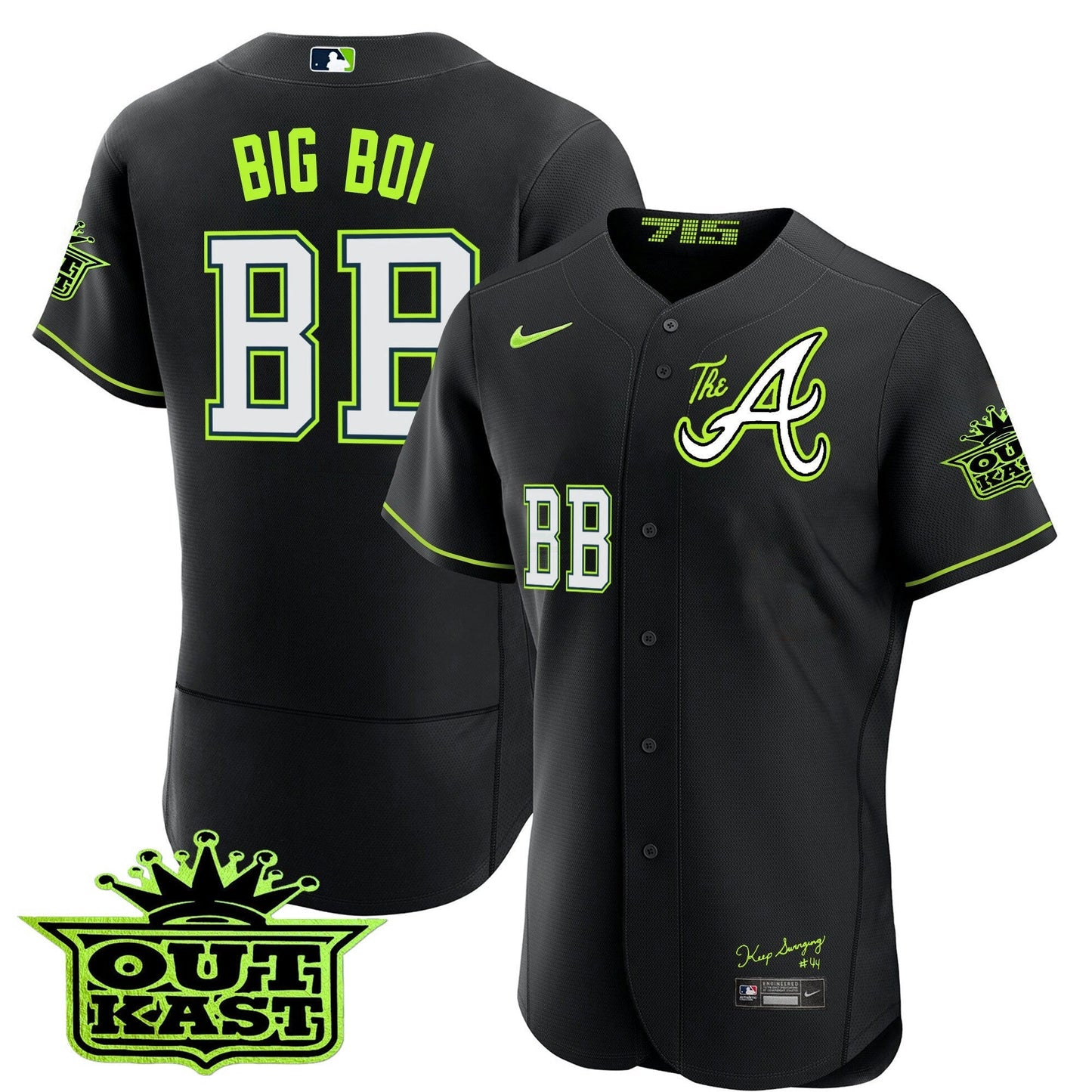 Camisa MLB Men’s Atlanta Atliens The A Flex Base Jersey