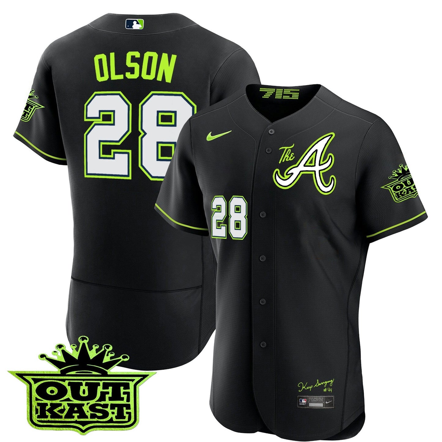 Camisa MLB Men’s Atlanta Atliens The A Flex Base Jersey