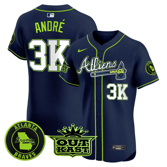 Camisa MLB Men’s Atlanta Atliens Vapor Premier Elite Jersey