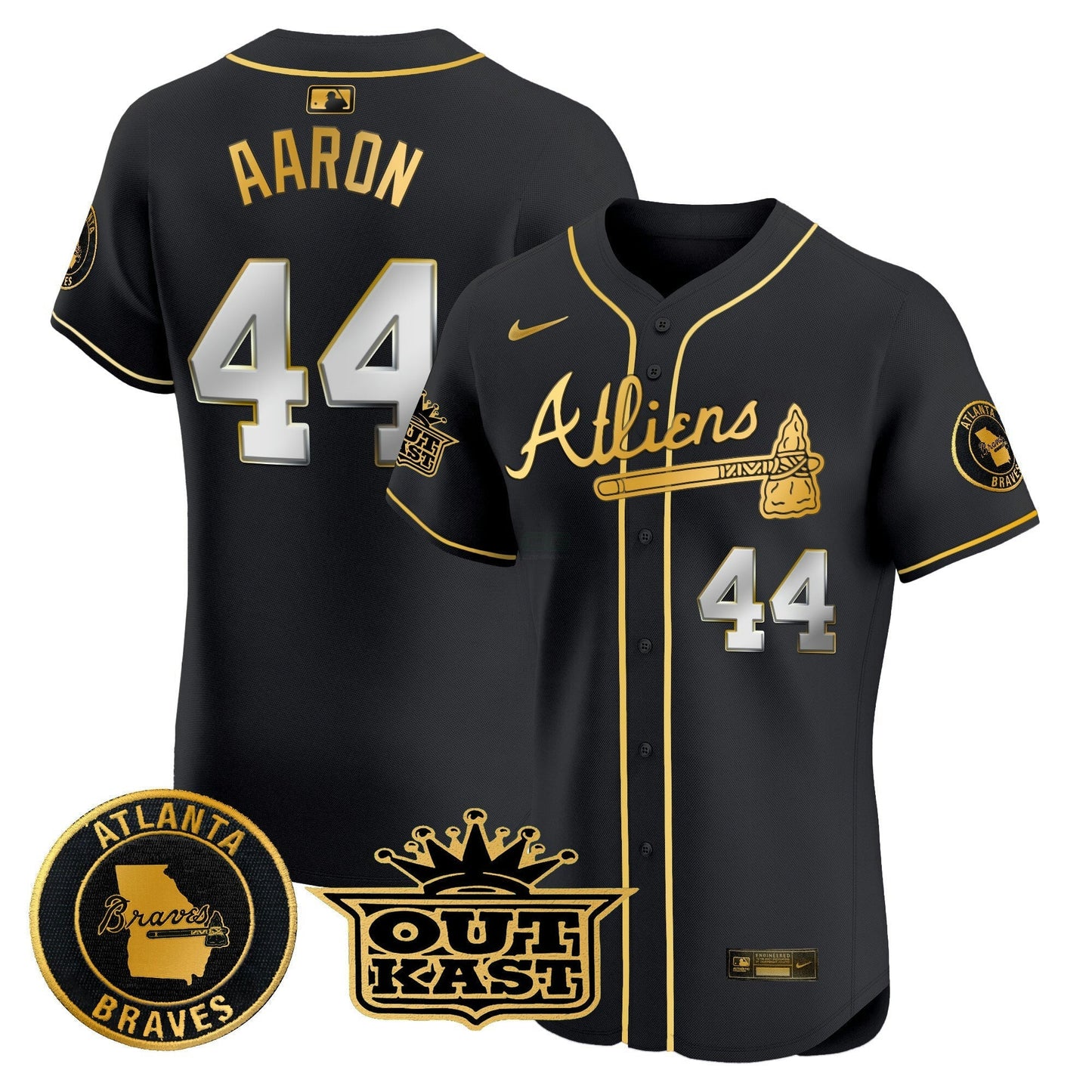 Camisa MLB Men’s Atlanta Atliens Vapor Premier Elite Jersey