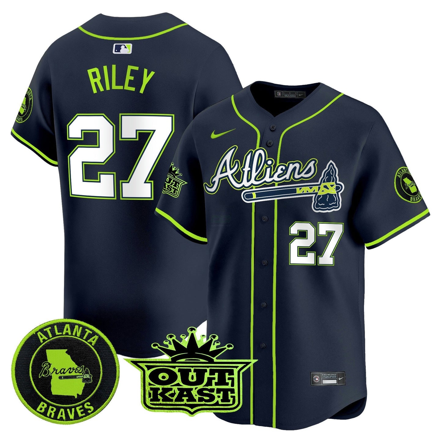 Camisa MLB Men’s Atlanta Atliens Vapor Premier Limited Jersey