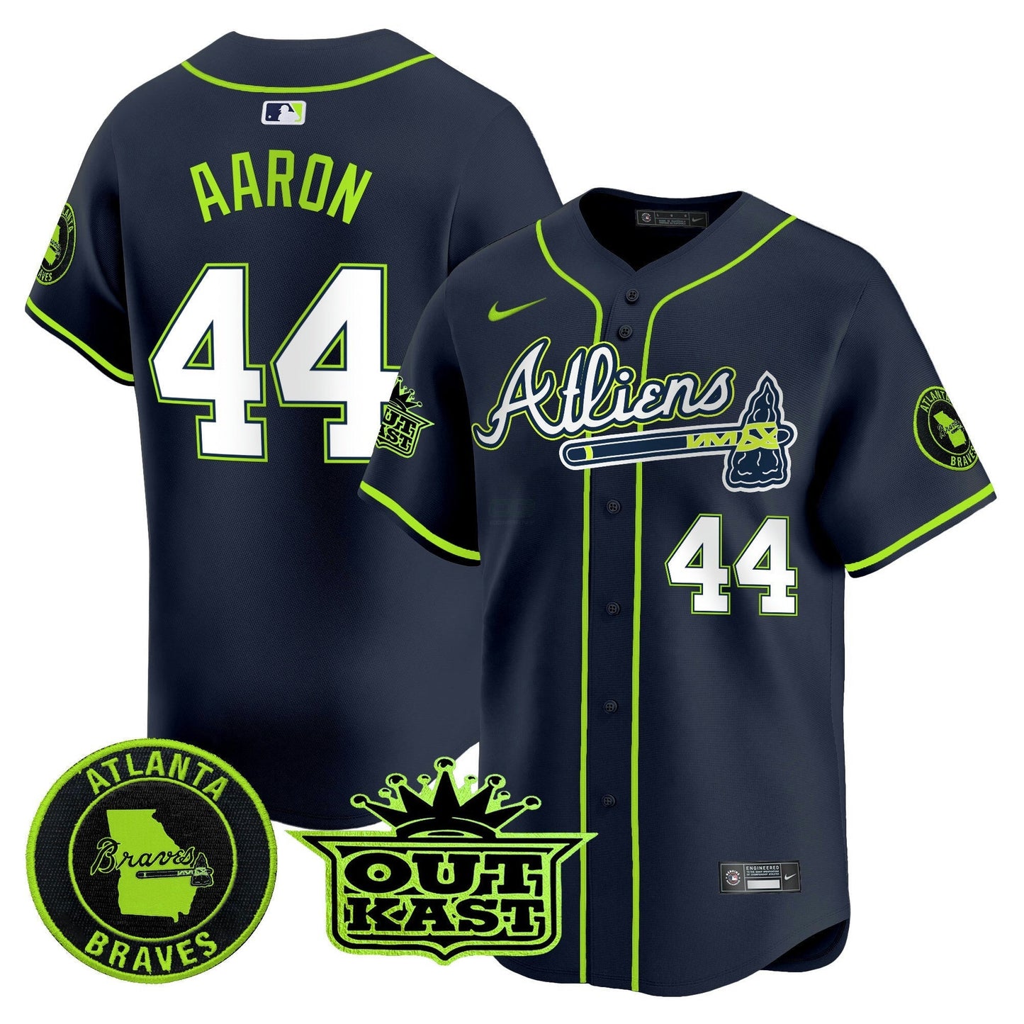 Camisa MLB Men’s Atlanta Atliens Vapor Premier Limited Jersey