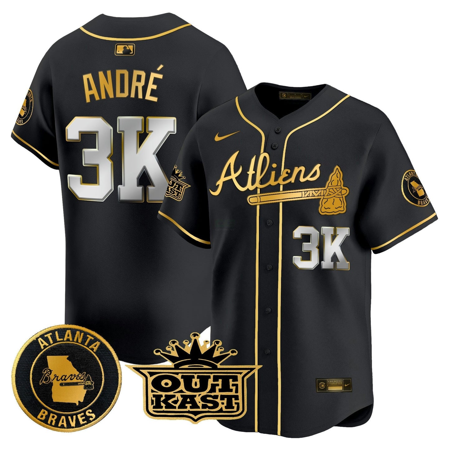 Camisa MLB Men’s Atlanta Atliens Vapor Premier Limited Jersey