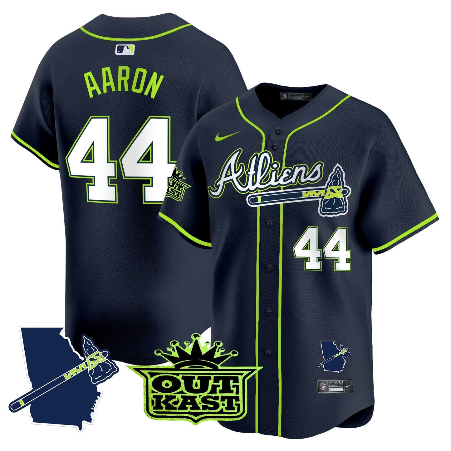 Camisa MLB Men’s Atlanta Atliens Vapor Premier Limited Jersey V2
