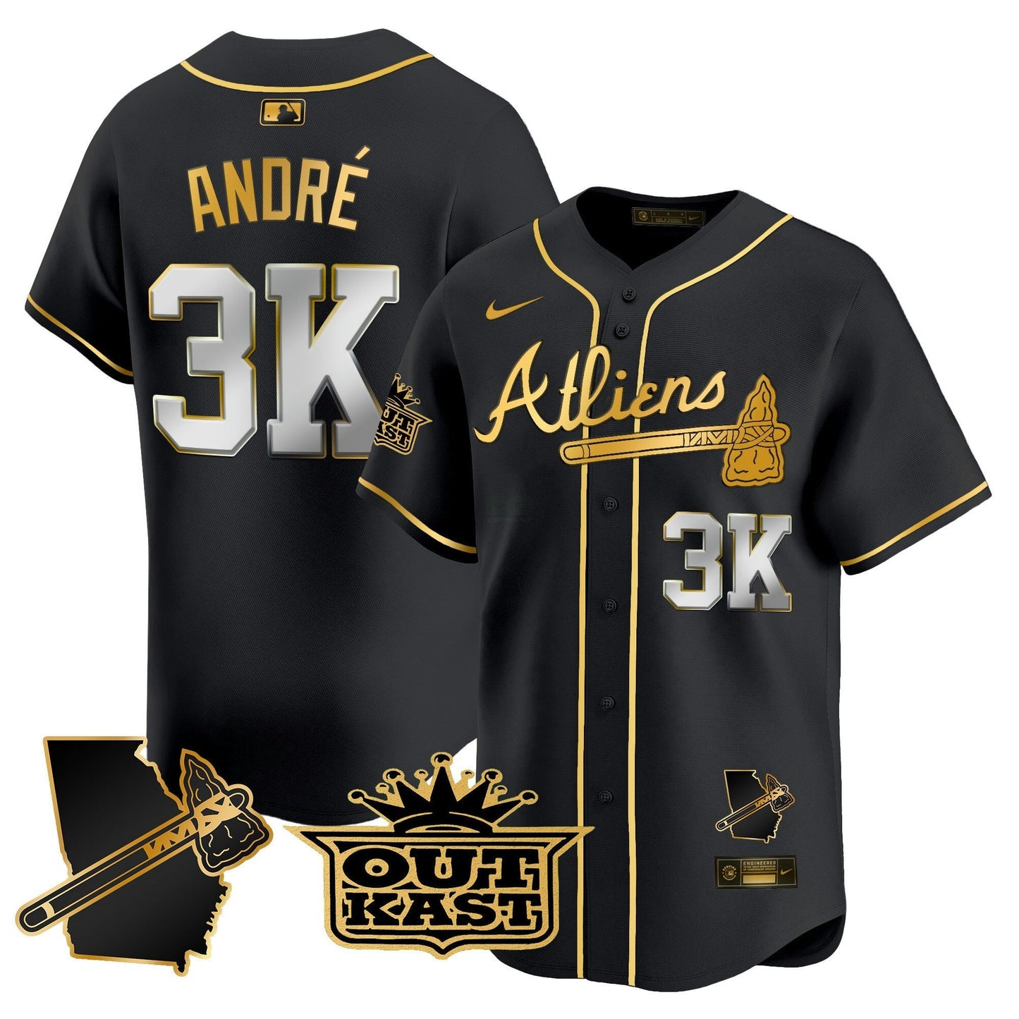 Camisa MLB Men’s Atlanta Atliens Vapor Premier Limited Jersey V2
