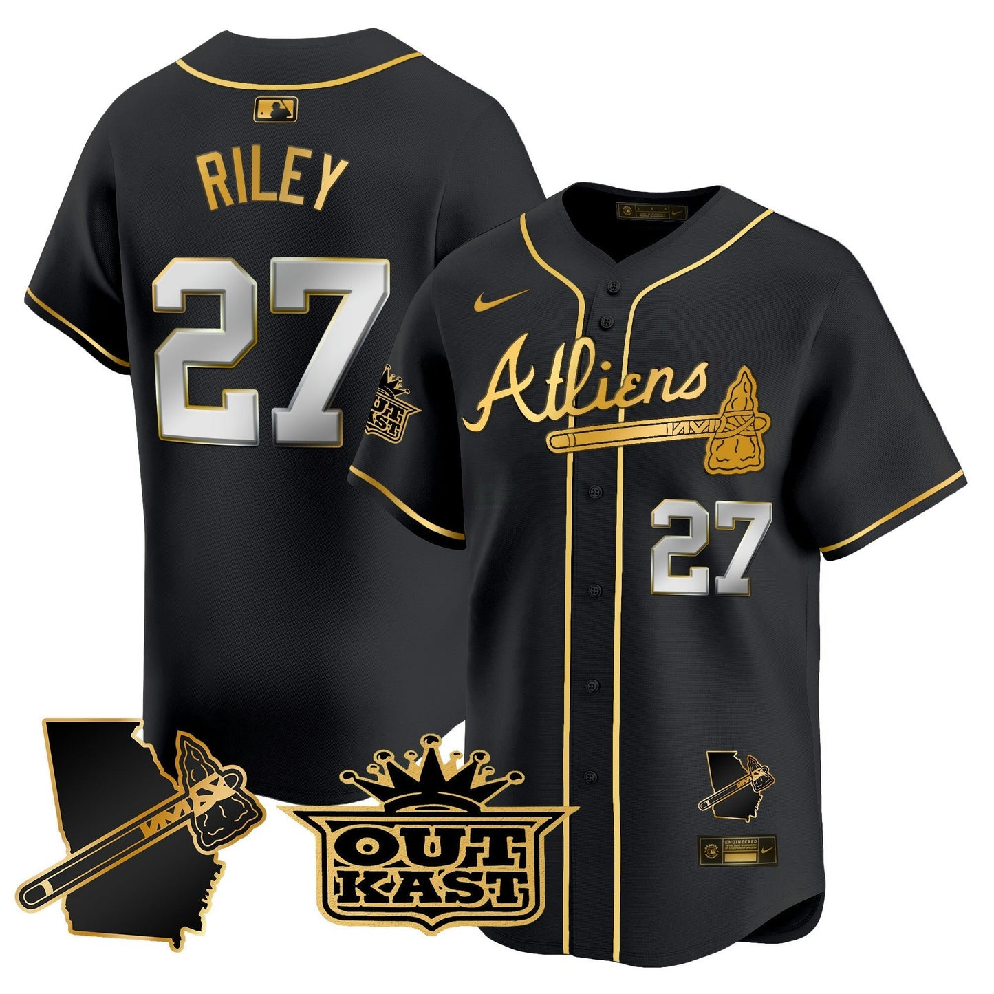 Camisa MLB Men’s Atlanta Atliens Vapor Premier Limited Jersey V2