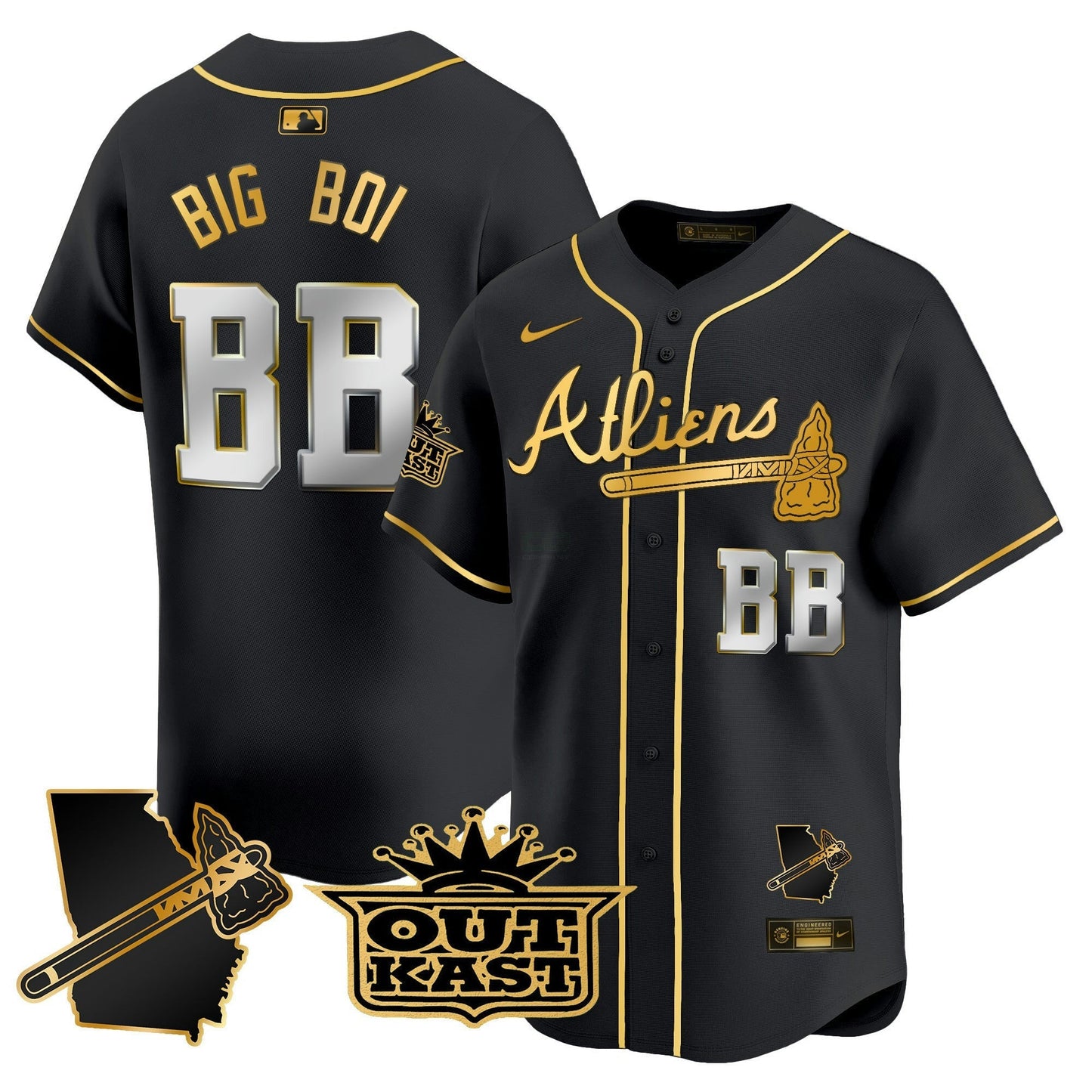 Camisa MLB Men’s Atlanta Atliens Vapor Premier Limited Jersey V2