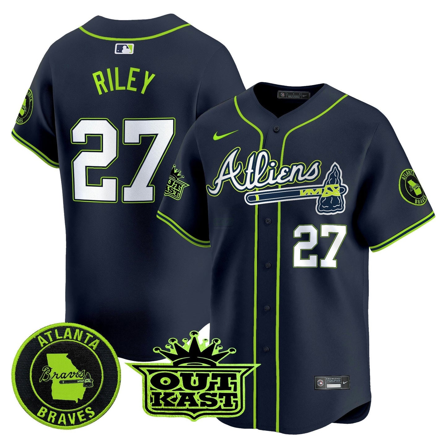 Camisa MLB Men’s Atlanta Atliens Vapor Premier Limited Jersey V4