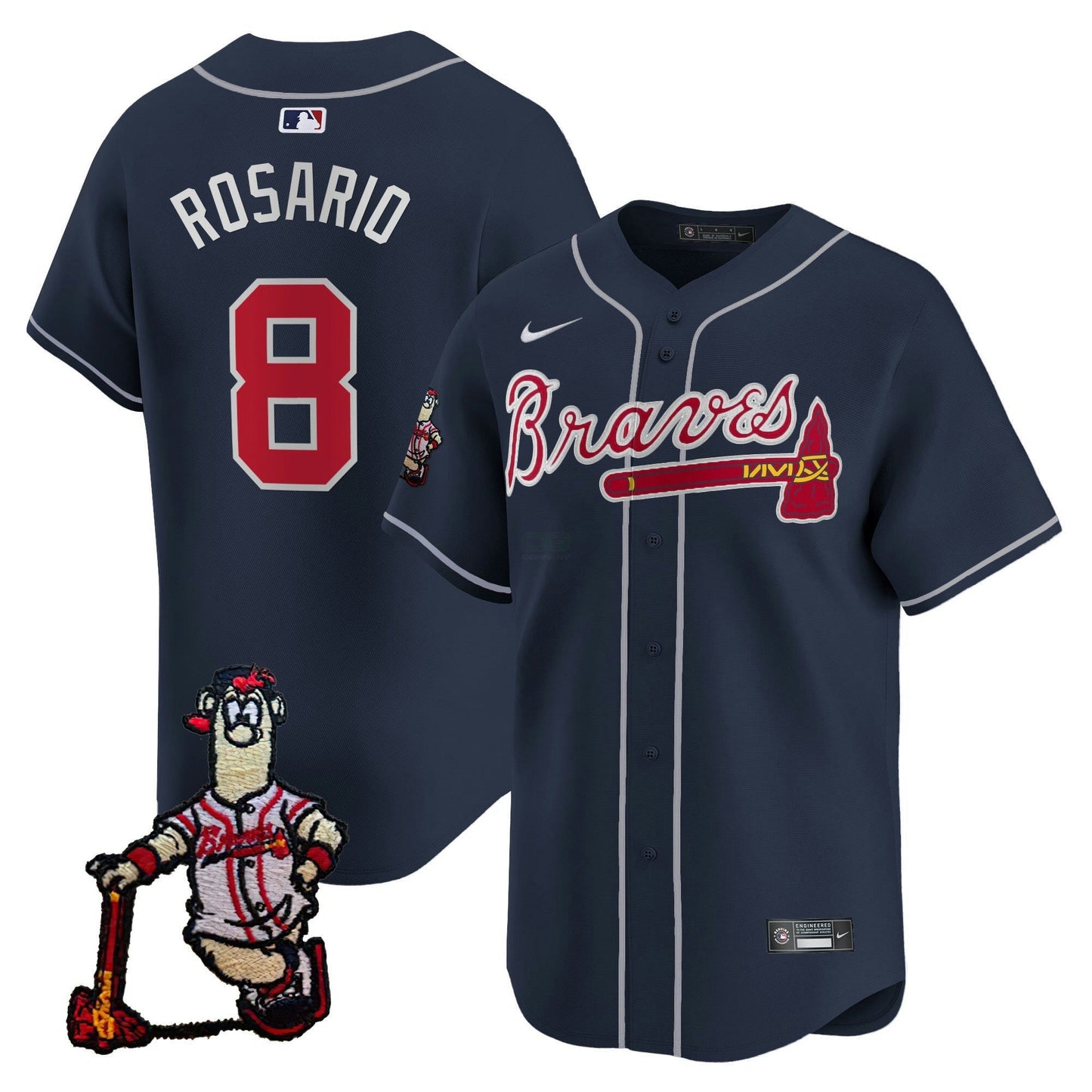 Camisa MLB Men’s Atlanta Blooper Patch Vapor Premier Limited Jersey