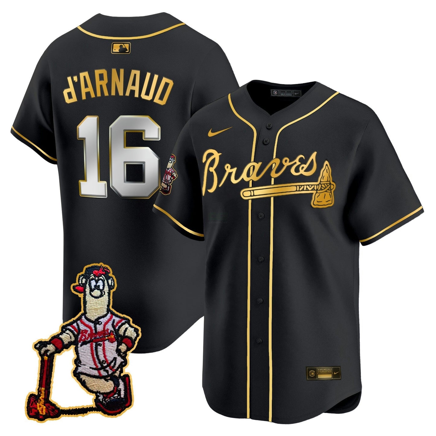 Camisa MLB Men’s Atlanta Blooper Patch Vapor Premier Limited Jersey