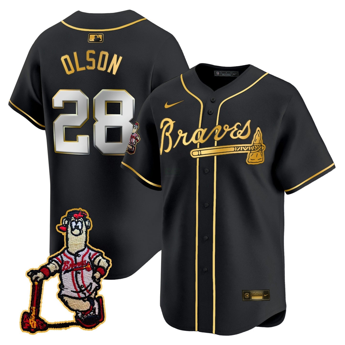 Camisa MLB Men’s Atlanta Blooper Patch Vapor Premier Limited Jersey