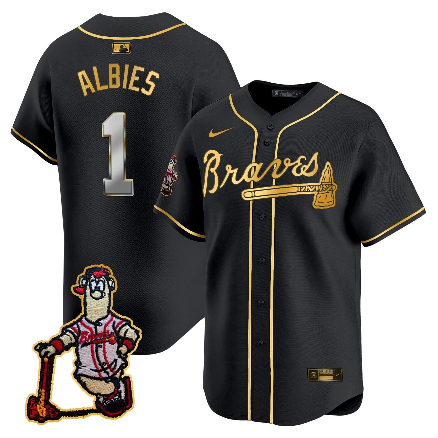 Camisa MLB Men’s Atlanta Blooper Patch Vapor Premier Limited Jersey