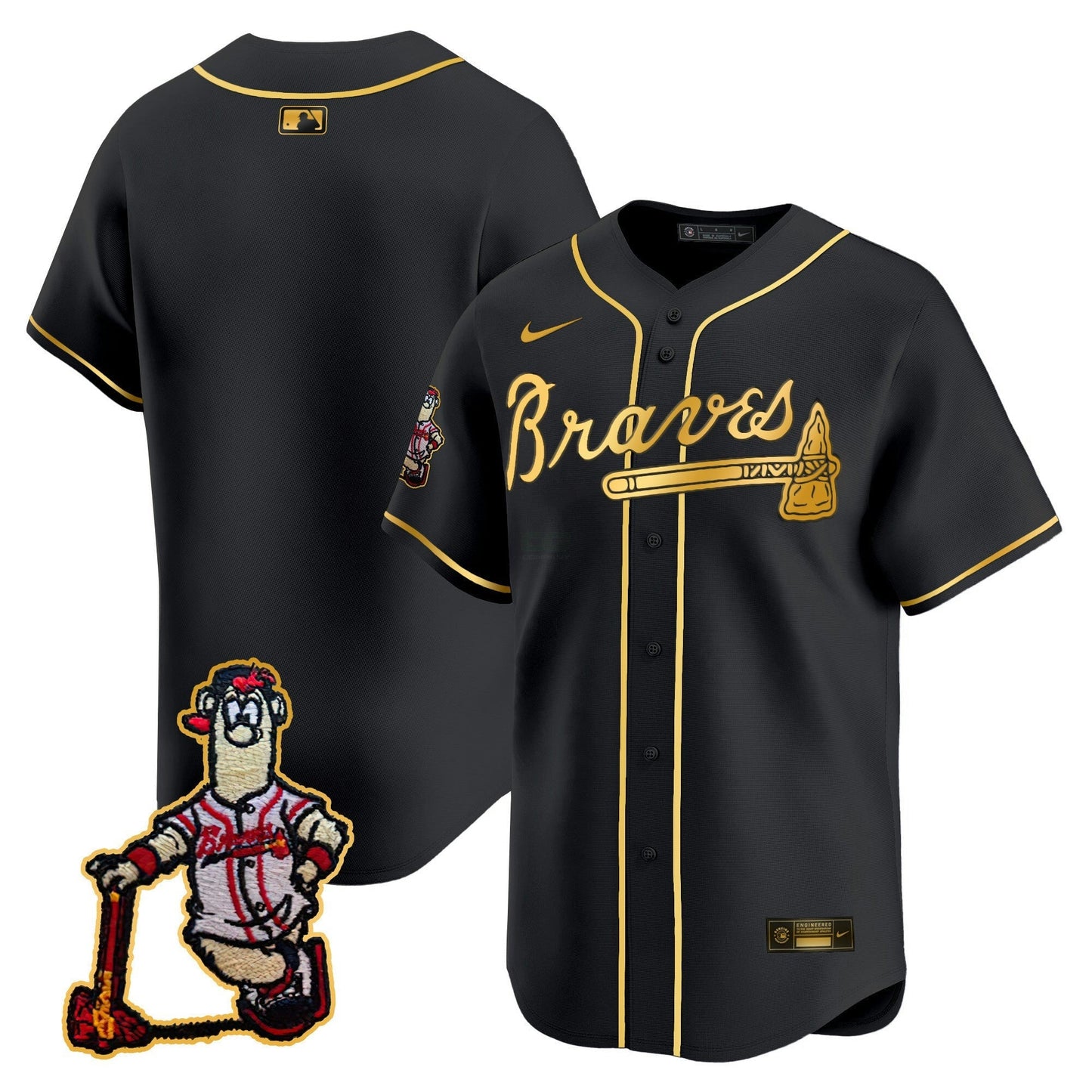 Camisa MLB Men’s Atlanta Blooper Patch Vapor Premier Limited Jersey
