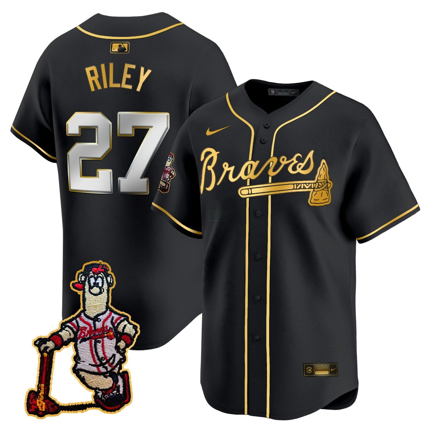 Camisa MLB Men’s Atlanta Blooper Patch Vapor Premier Limited Jersey