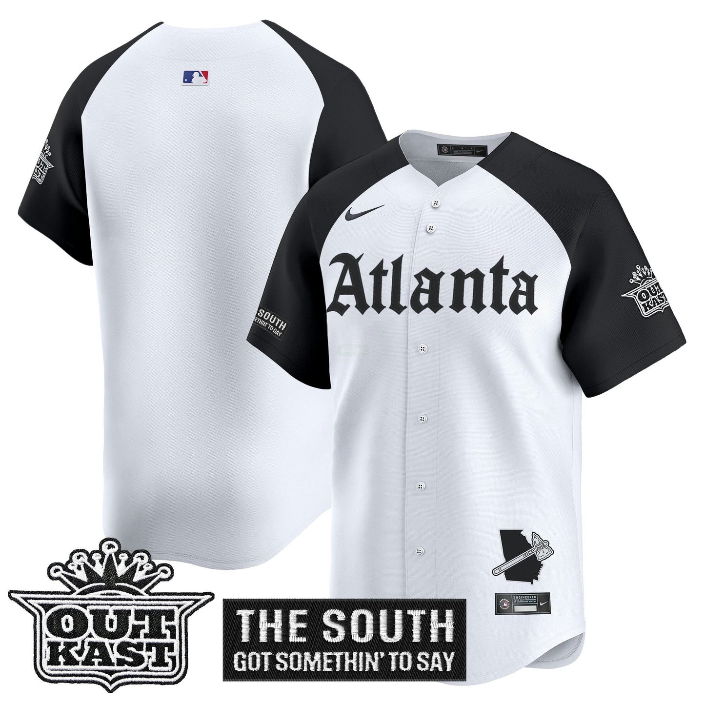 Camisa MLB Men’s Atlanta ‘Gothic South x Outkast Edition’ Vapor Premier Limited Jersey