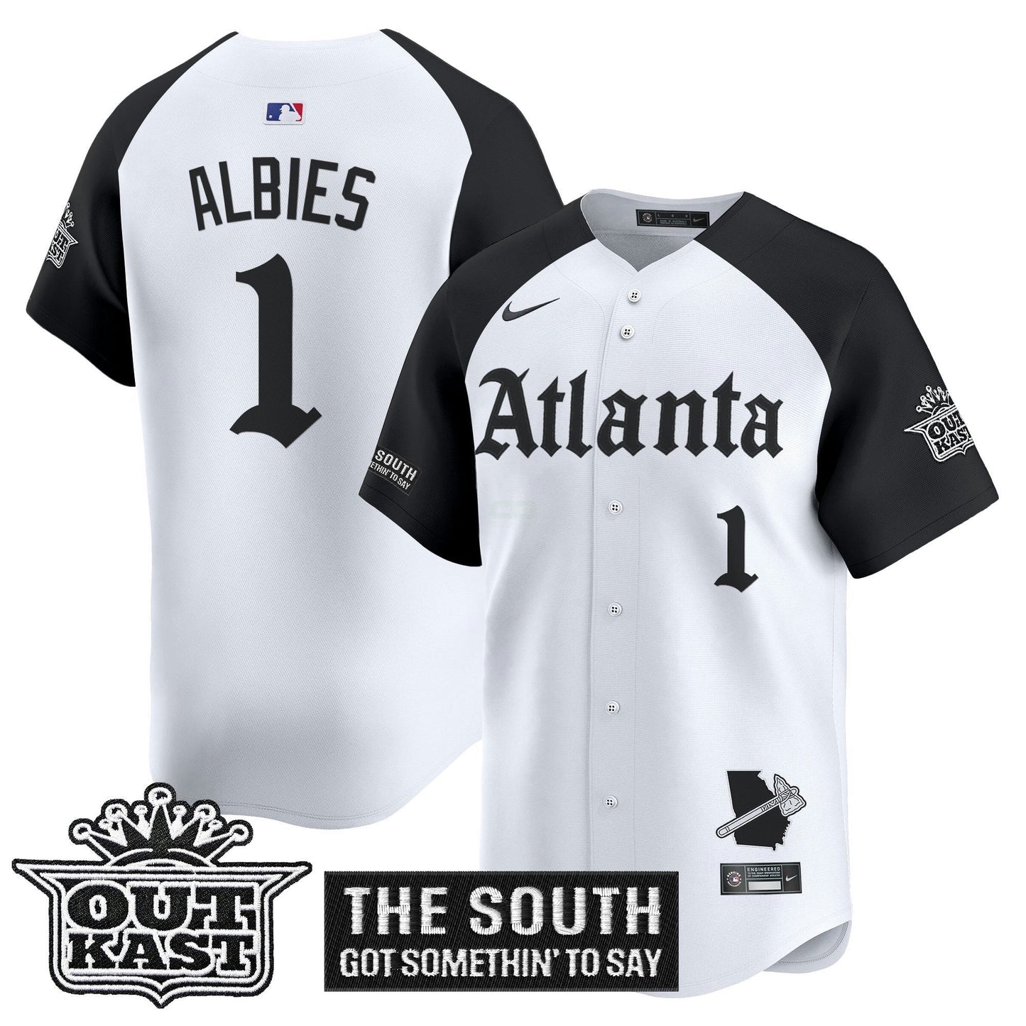Camisa MLB Men’s Atlanta ‘Gothic South x Outkast Edition’ Vapor Premier Limited Jersey