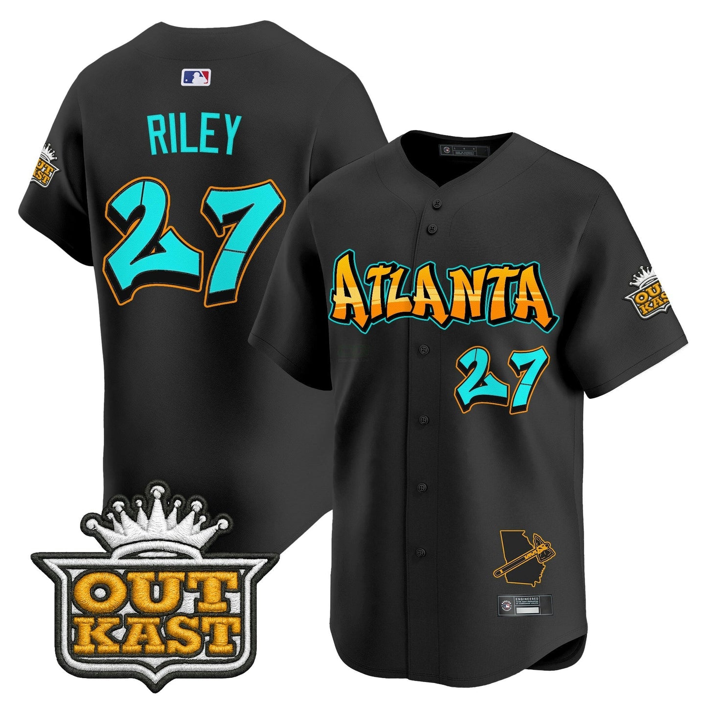 Camisa MLB Men’s Atlanta ‘Graffiti A-Town Edition’ Vapor Premier Limited Jersey
