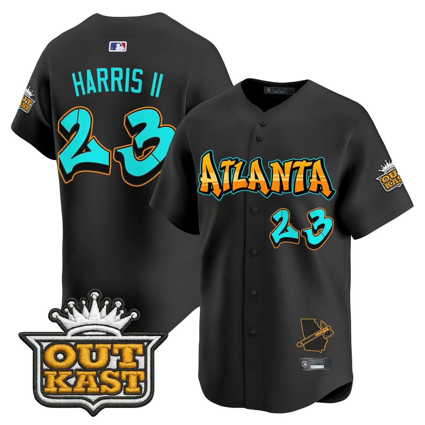 Camisa MLB Men’s Atlanta ‘Graffiti A-Town Edition’ Vapor Premier Limited Jersey